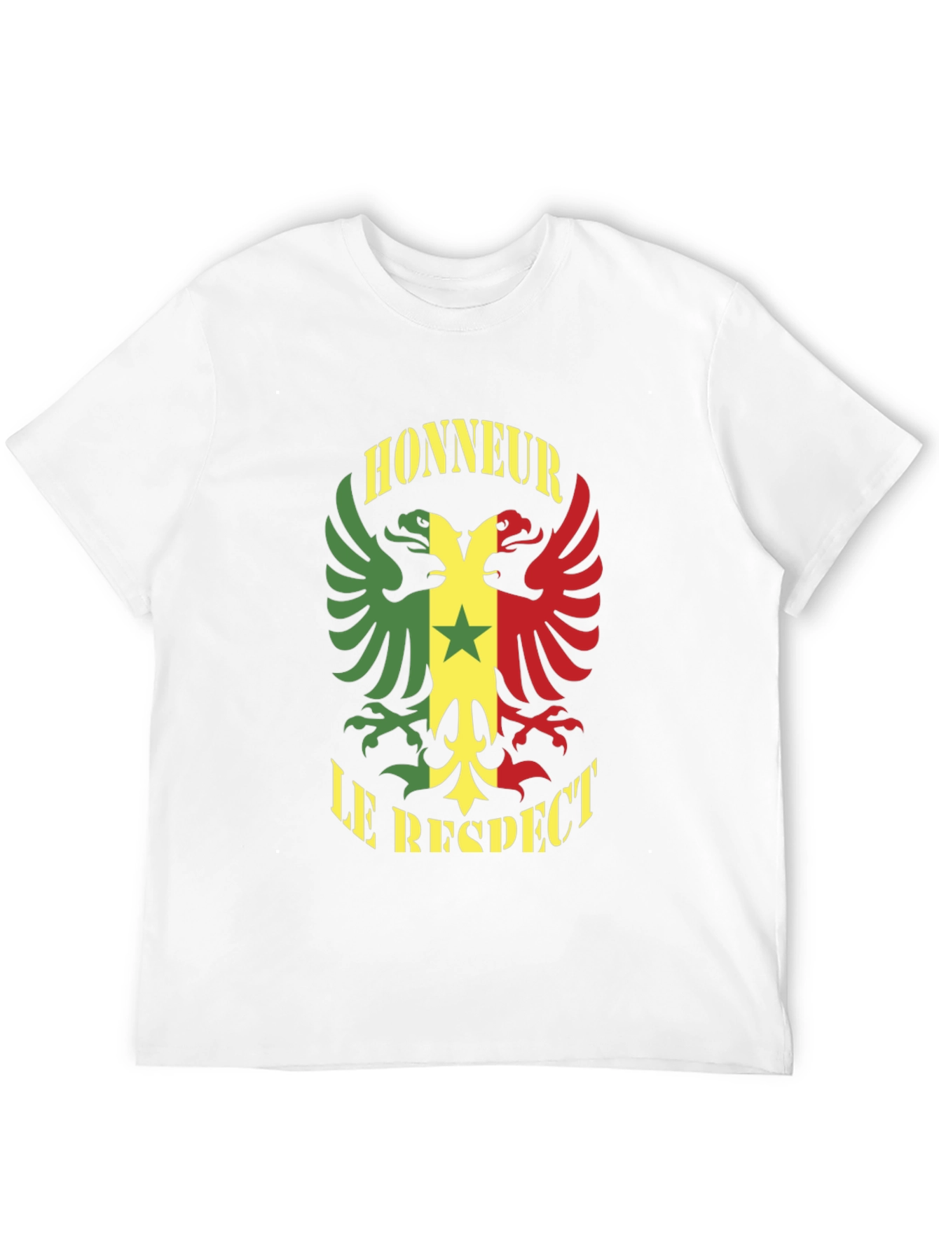 Honour Respect T-Shirt Senegal Flag Graphic Tee
