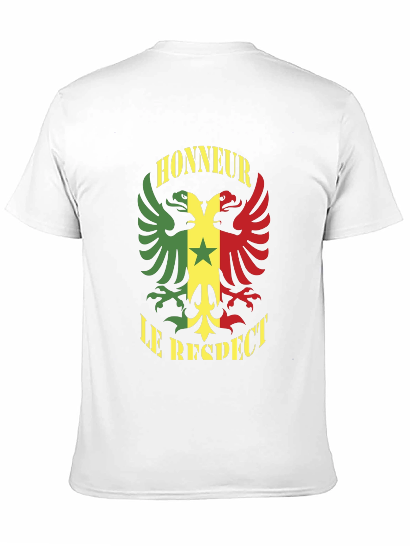 Honour Respect T-Shirt Senegal Flag Graphic Tee