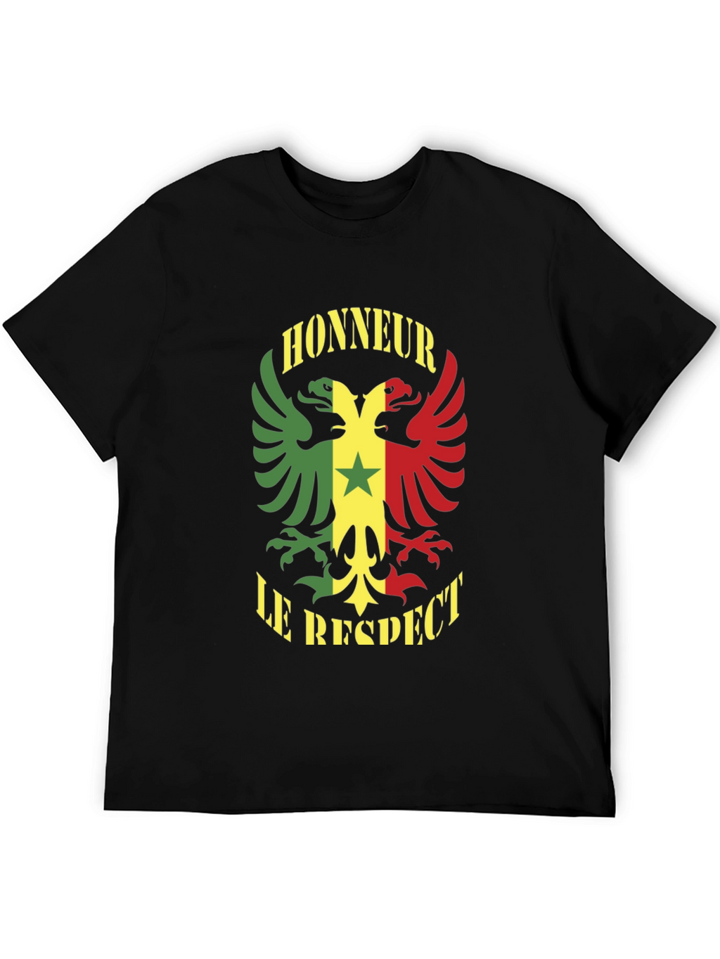 Honour Respect T-Shirt Senegal Flag Graphic Tee