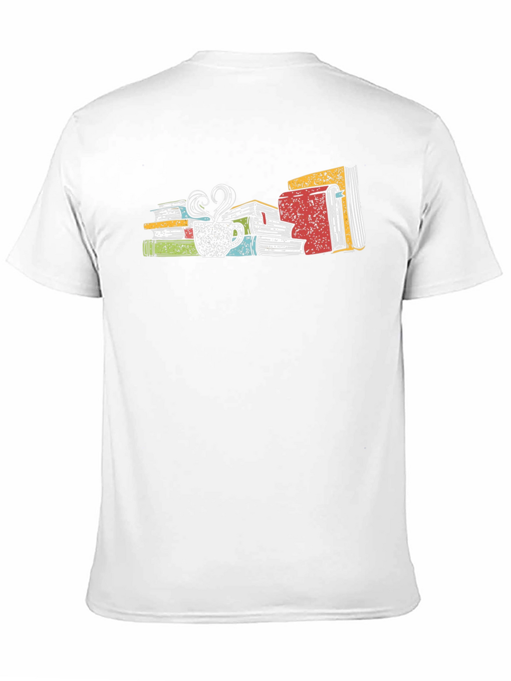 Book Lover T-Shirt: Books & Coffee Design