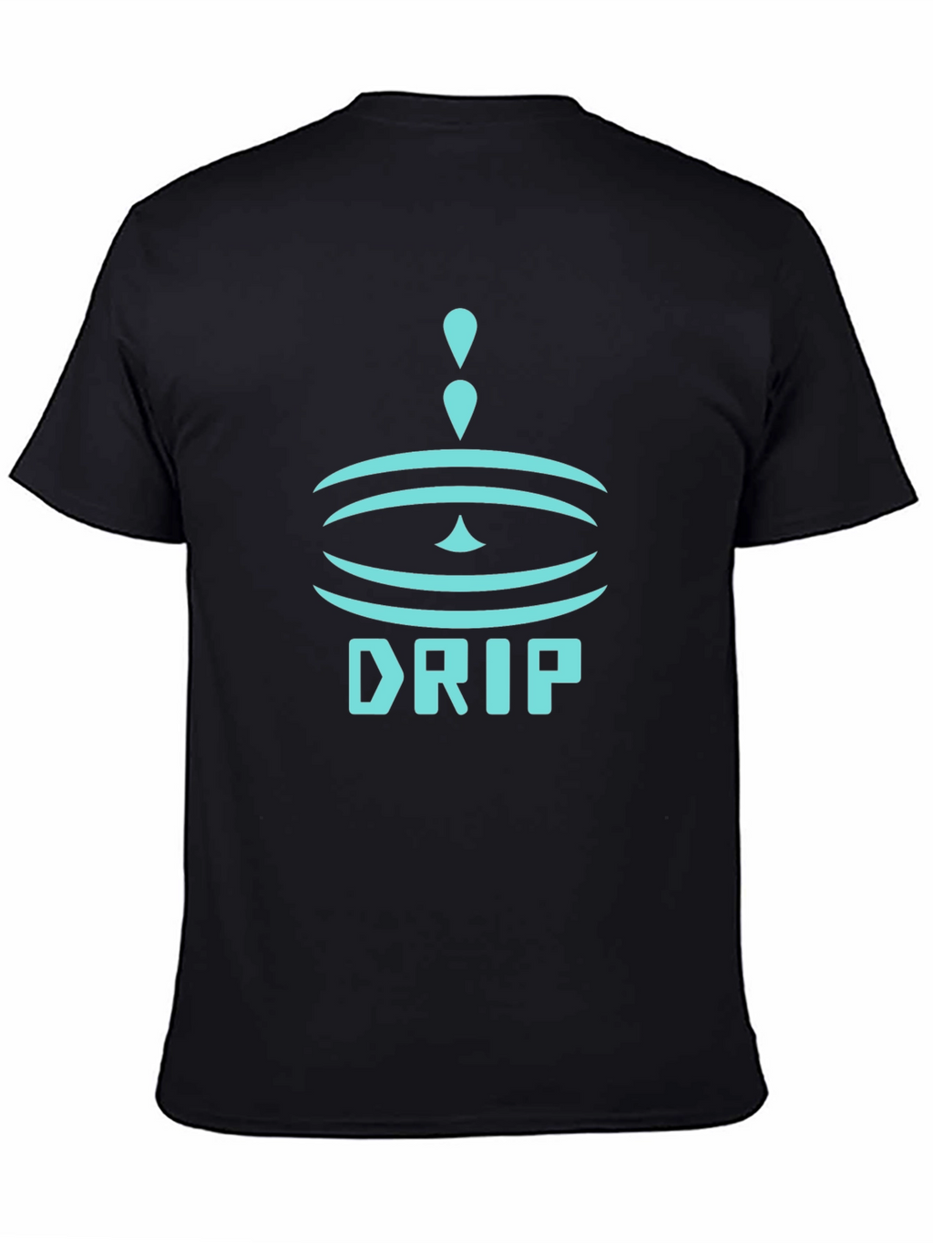 Drip Graphic Black T-Shirt