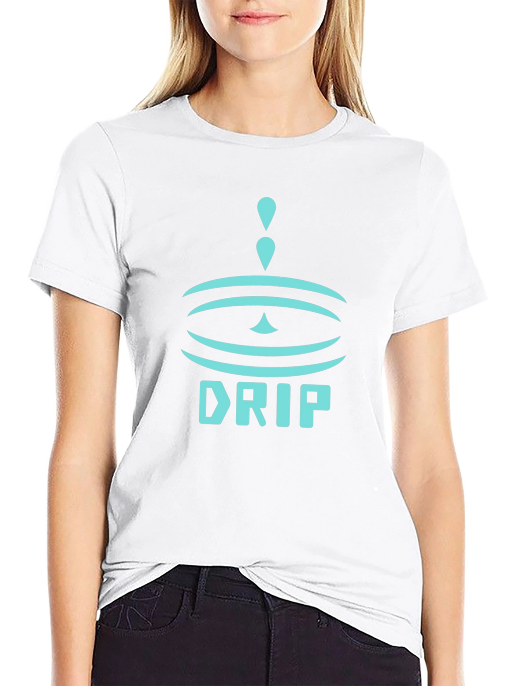 Drip Graphic Black T-Shirt