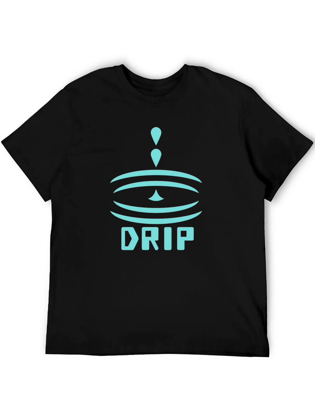 Drip Graphic Black T-Shirt