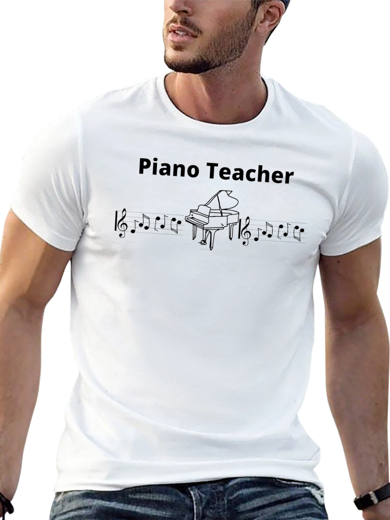 Piano Teacher Graphic Tee - Music Lovers T-Shirt