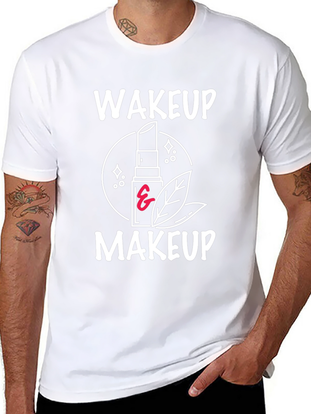 Wakeup Makeup Graphic Tee - Stylish & Trendy