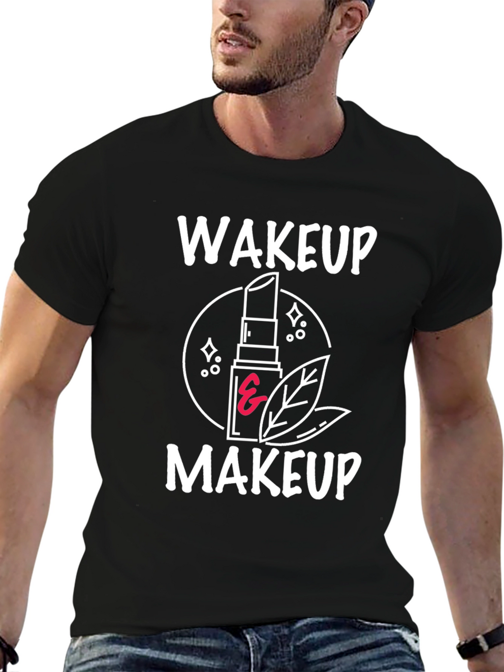 Wakeup Makeup Graphic Tee - Stylish & Trendy