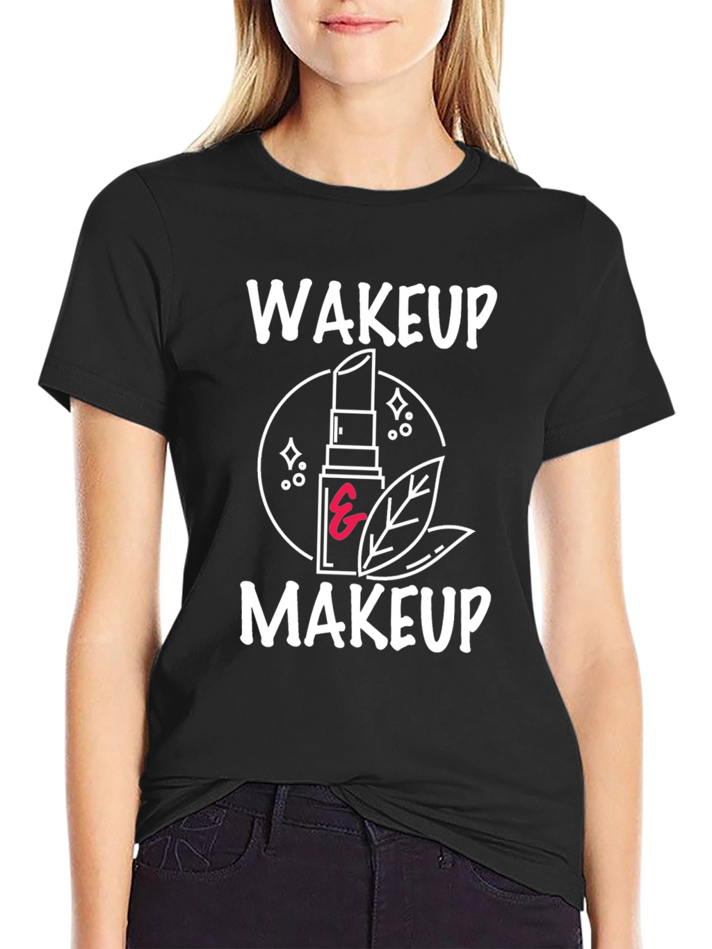 Wakeup Makeup Graphic Tee - Stylish & Trendy