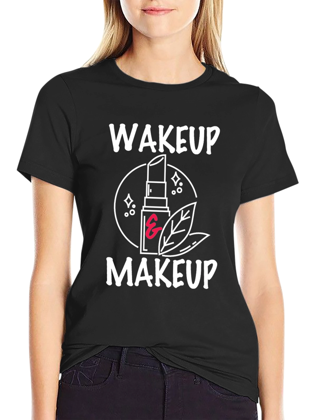 Wakeup Makeup Graphic Tee - Stylish & Trendy