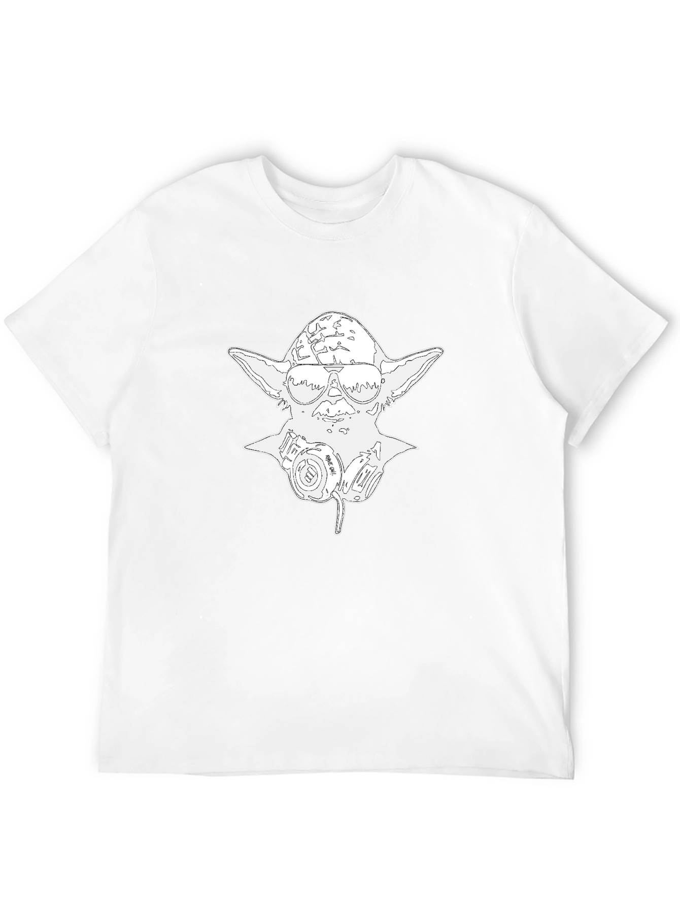 Yoda Gas Mask Graphic Tee - Black