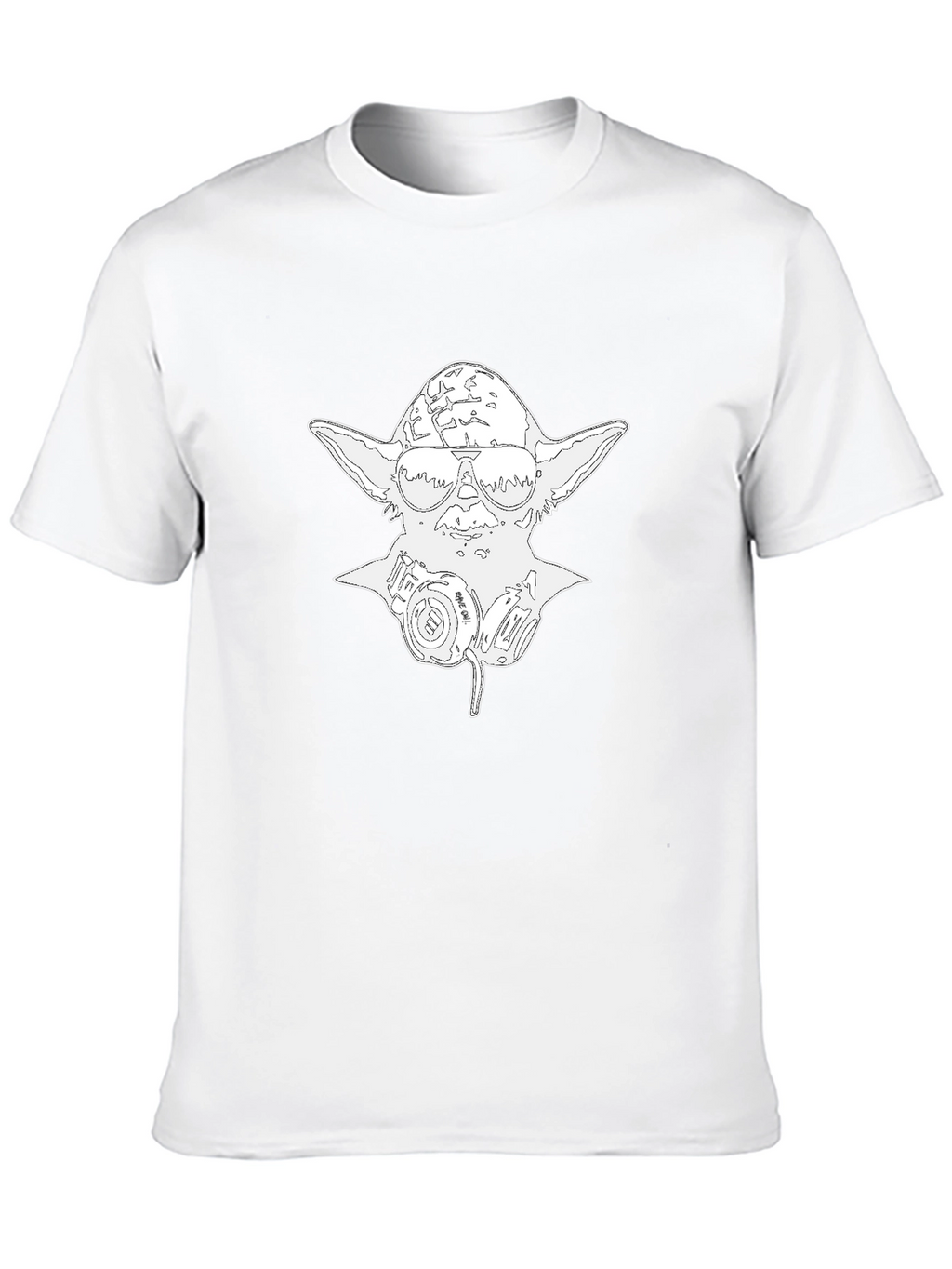 Yoda Gas Mask Graphic Tee - Black