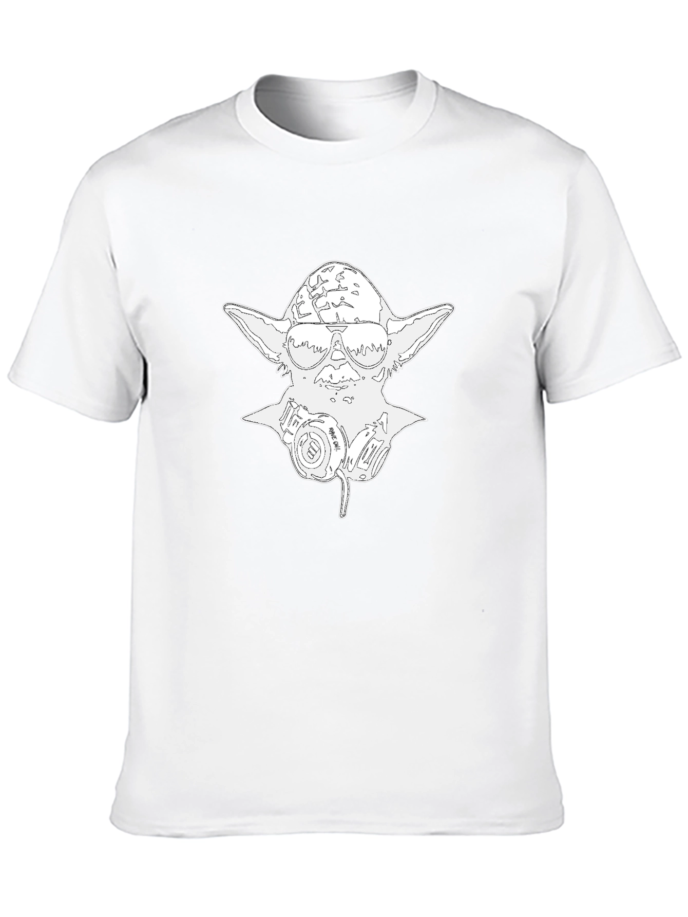 Yoda Gas Mask Graphic Tee - Black