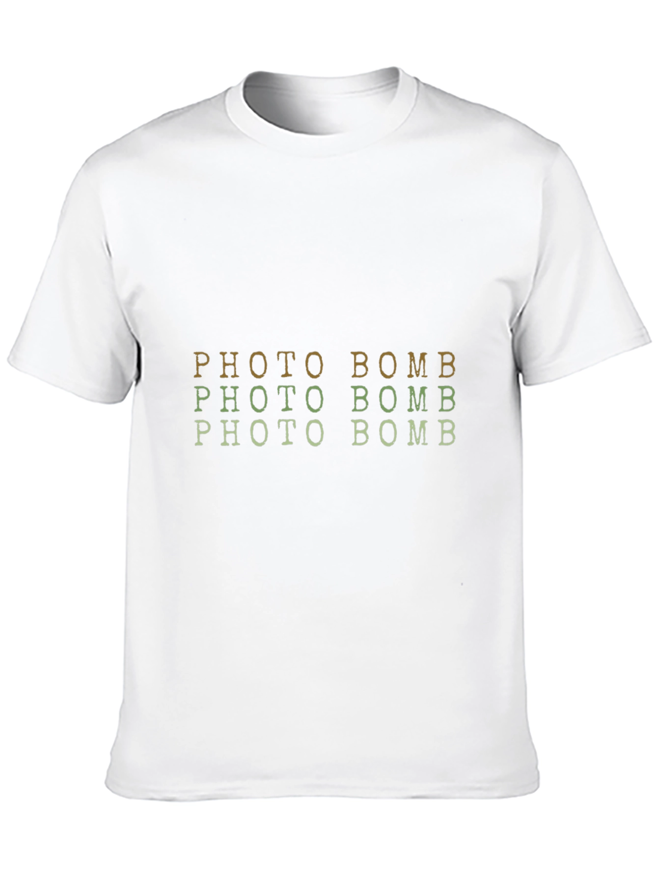 Photo Bomb Graphic Tee - Trendy Short Sleeve Crew Neck Shirt