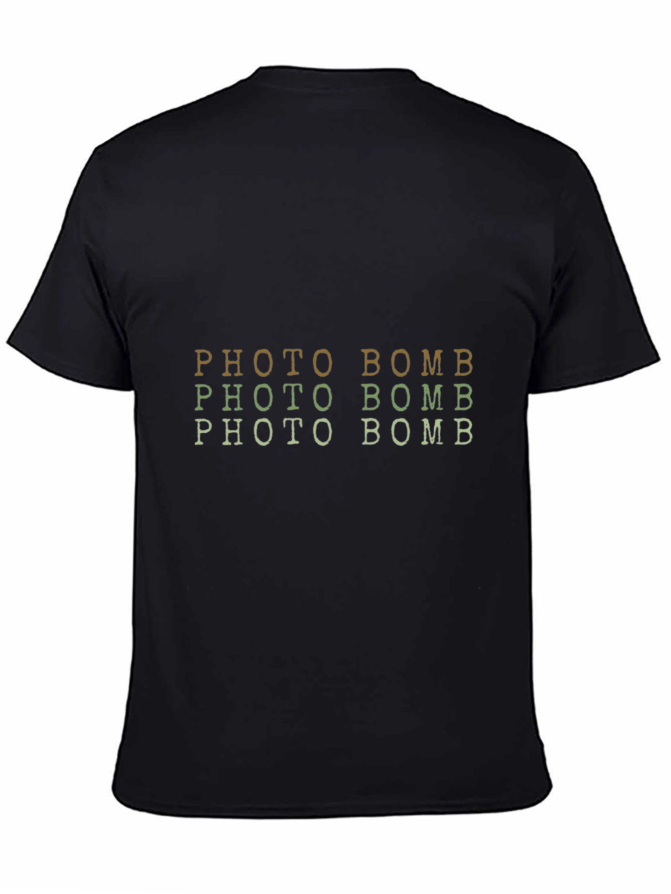 Photo Bomb Graphic Tee - Trendy Short Sleeve Crew Neck Shirt