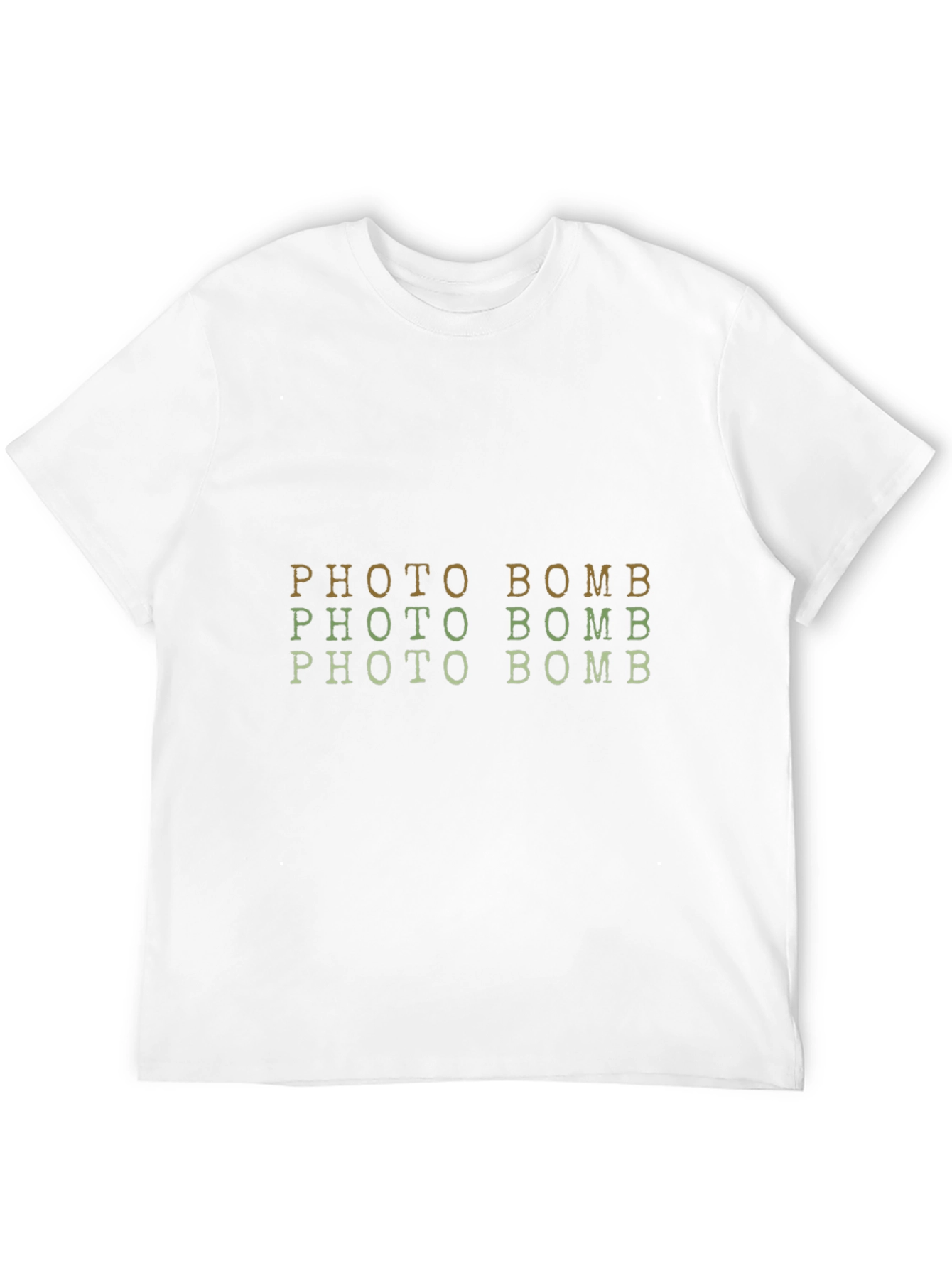 Photo Bomb Graphic Tee - Trendy Short Sleeve Crew Neck Shirt