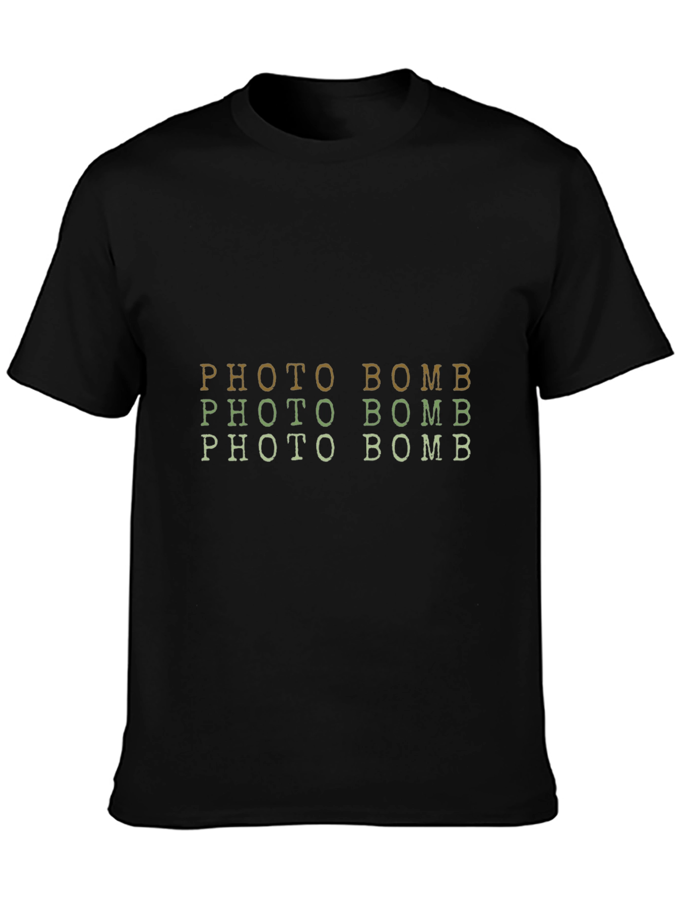 Photo Bomb Graphic Tee - Trendy Short Sleeve Crew Neck Shirt