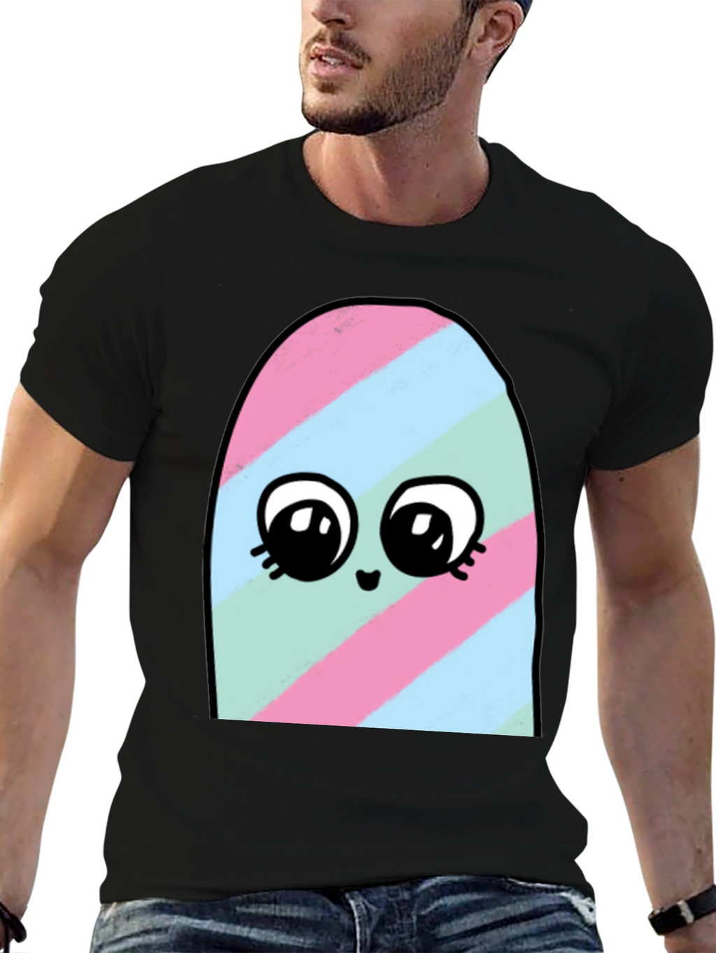 Cute Cartoon Ghost T-Shirt - Soft Cotton Blend