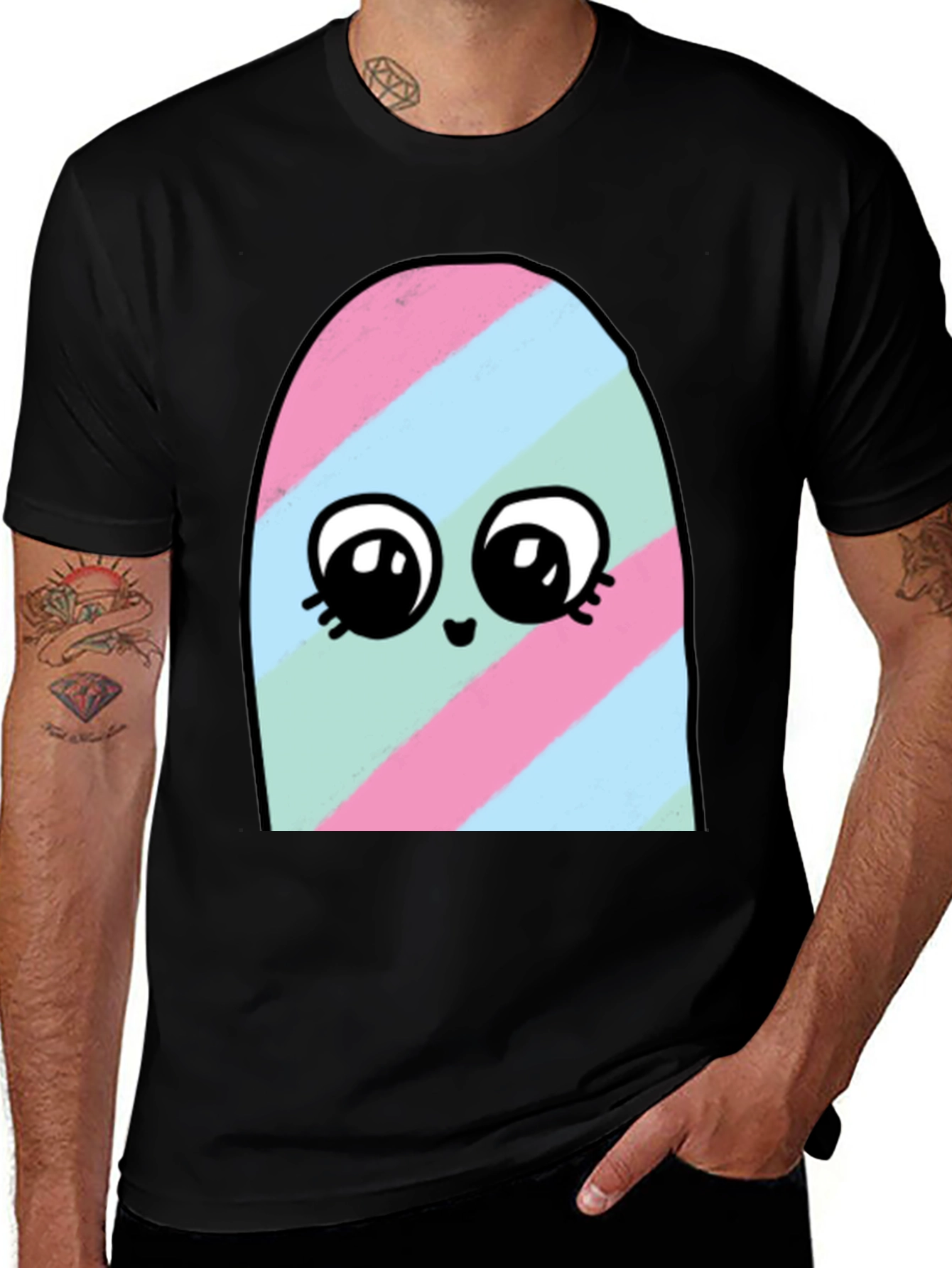 Cute Cartoon Ghost T-Shirt - Soft Cotton Blend