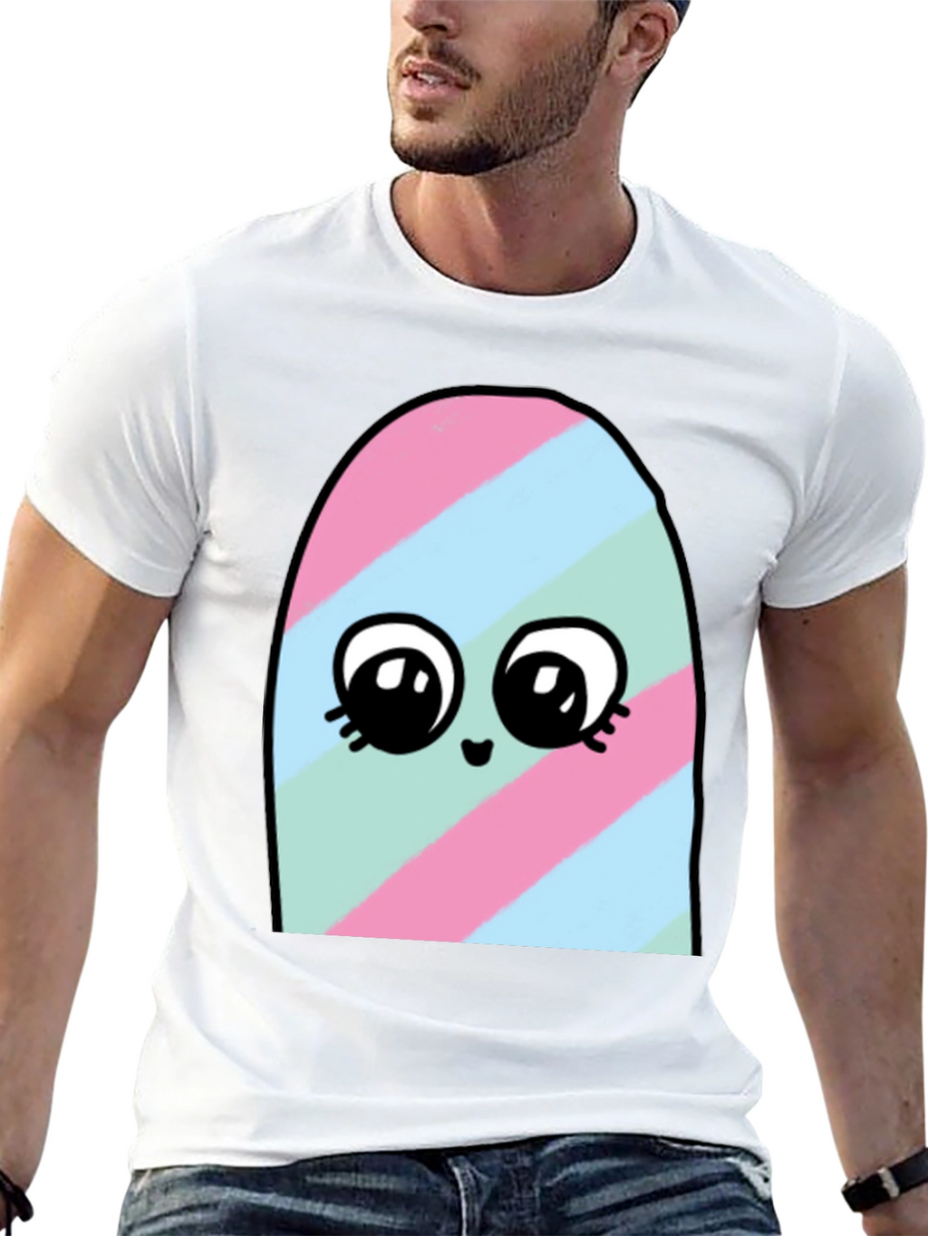 Cute Cartoon Ghost T-Shirt - Soft Cotton Blend