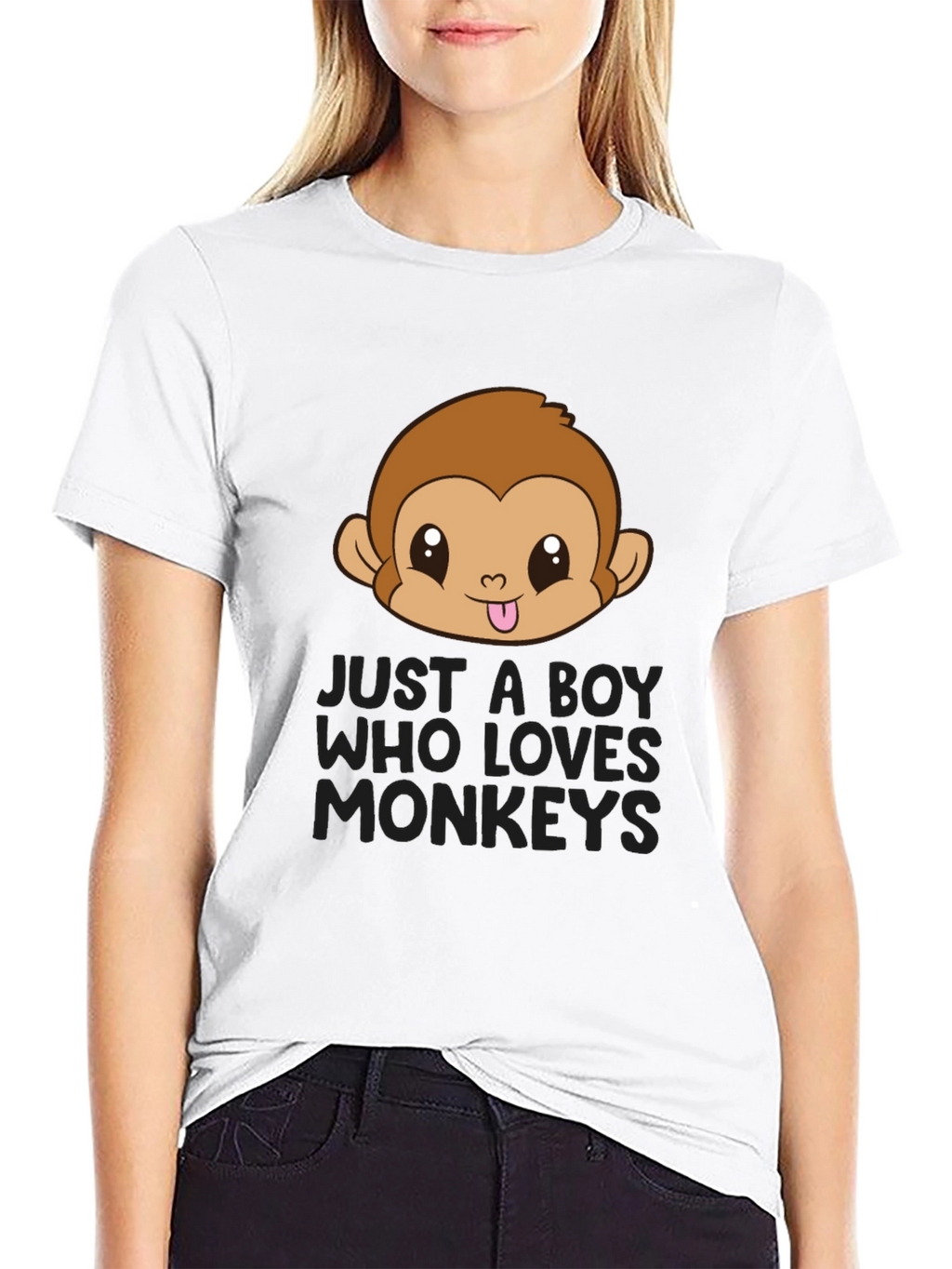 Boys Monkey Lover Graphic Tee