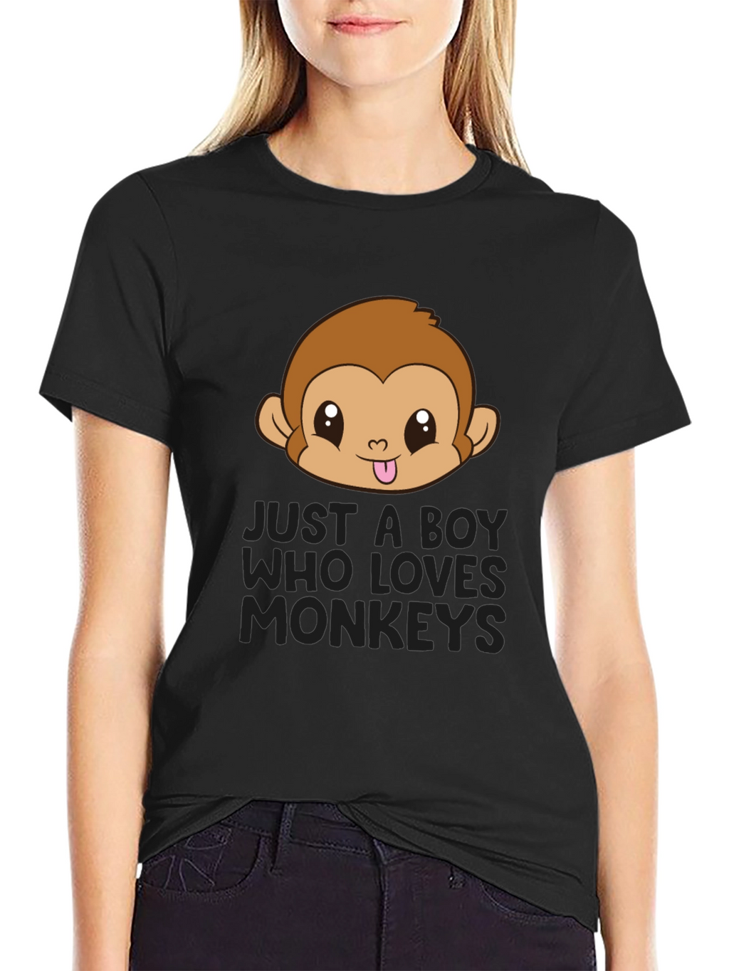 Boys Monkey Lover Graphic Tee