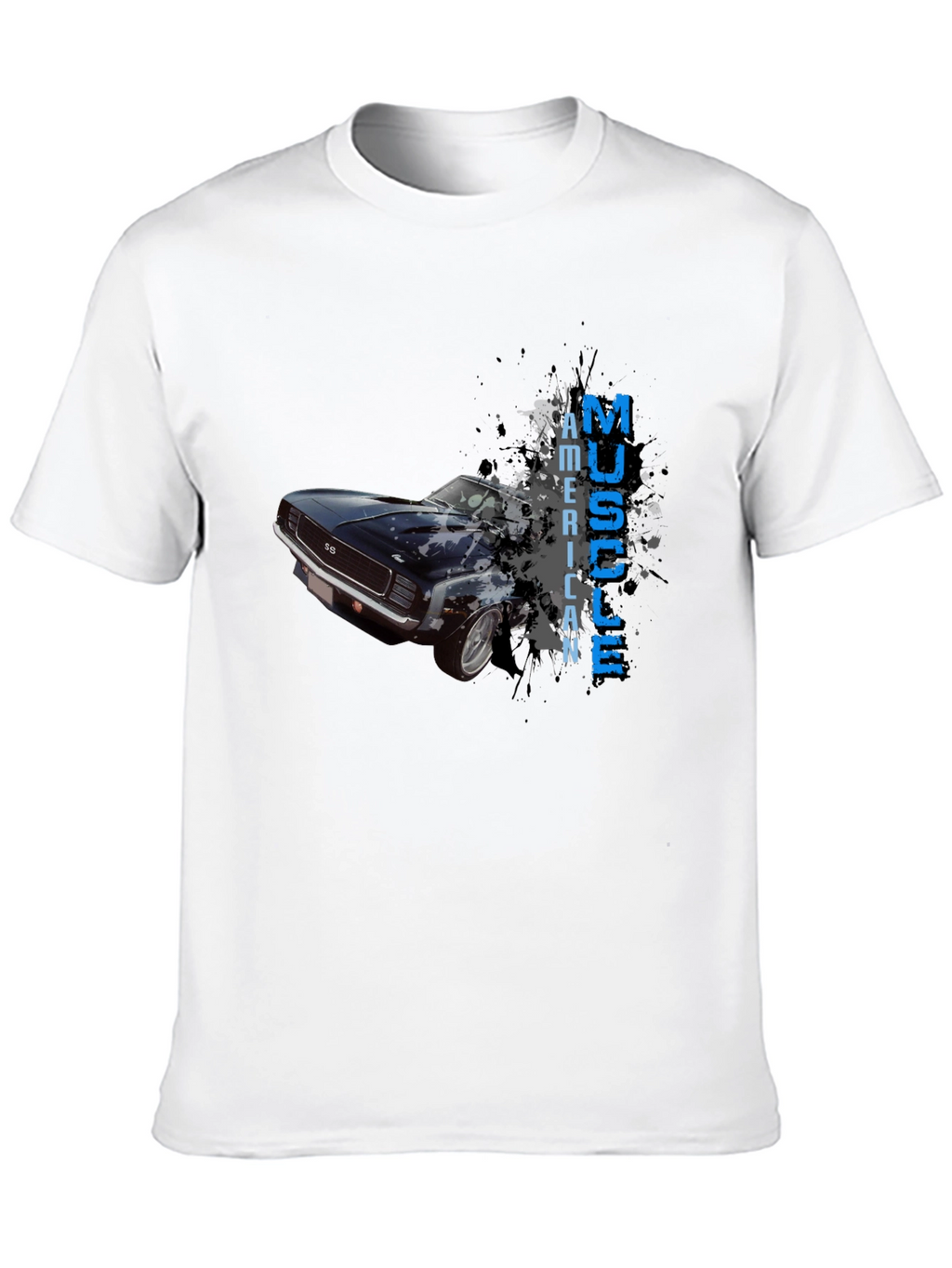 American Muscle Car Graphic T-Shirt - Black