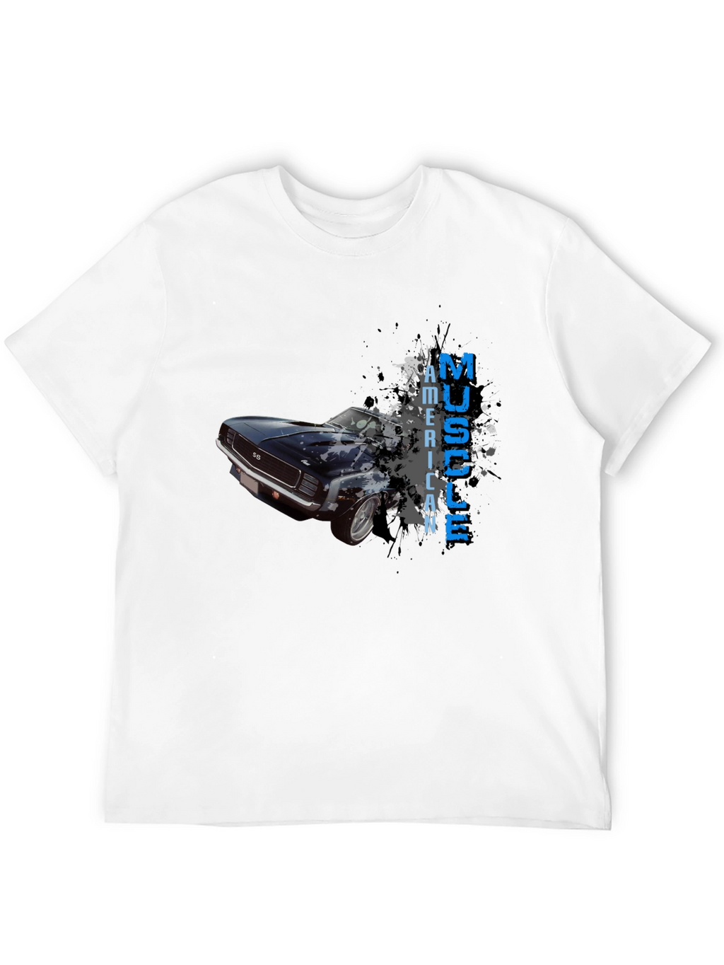 American Muscle Car Graphic T-Shirt - Black