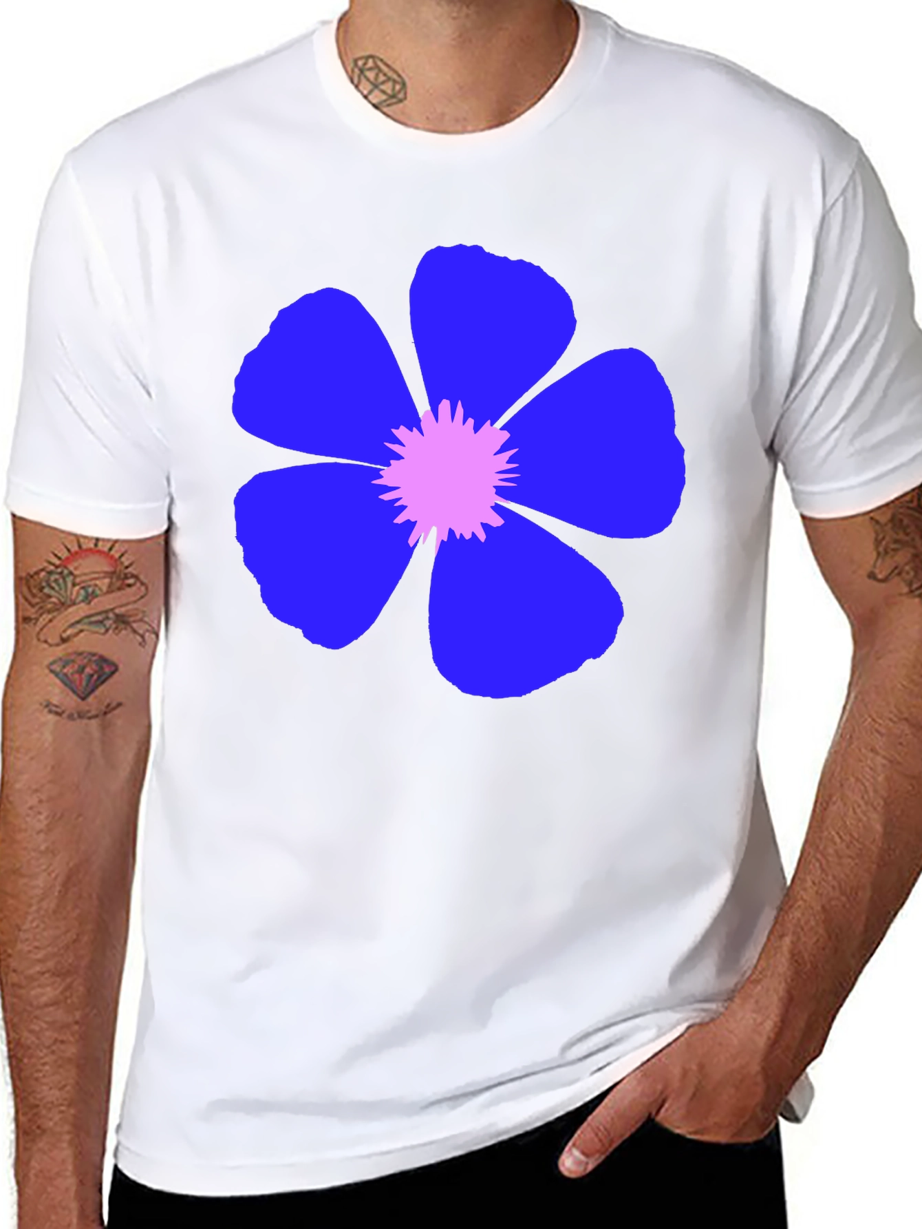 Floral Graphic T-Shirt - Casual Wear
