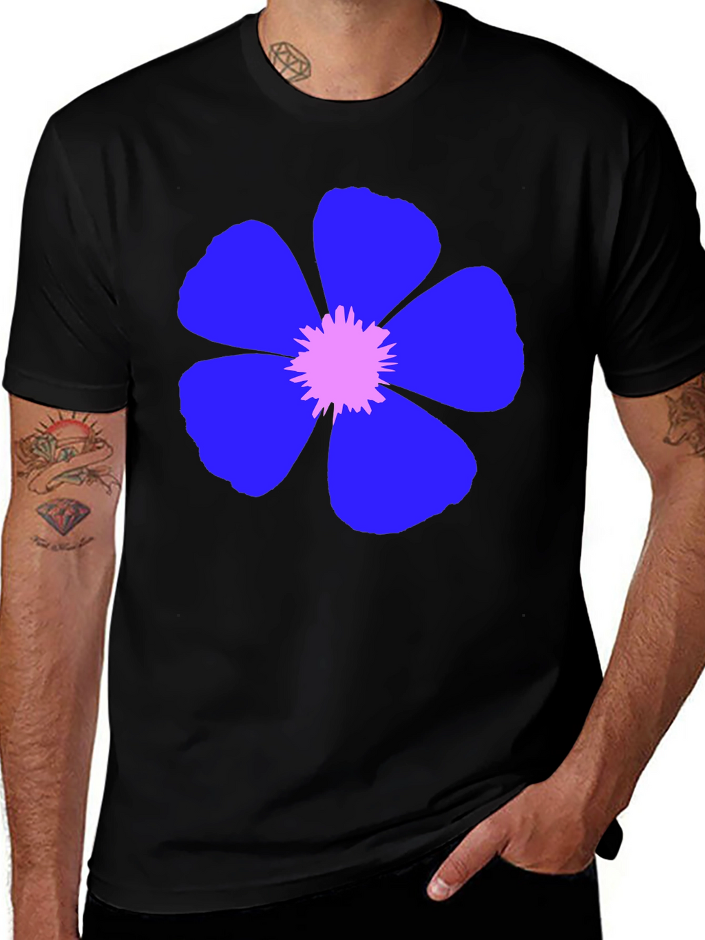 Floral Graphic T-Shirt - Casual Wear