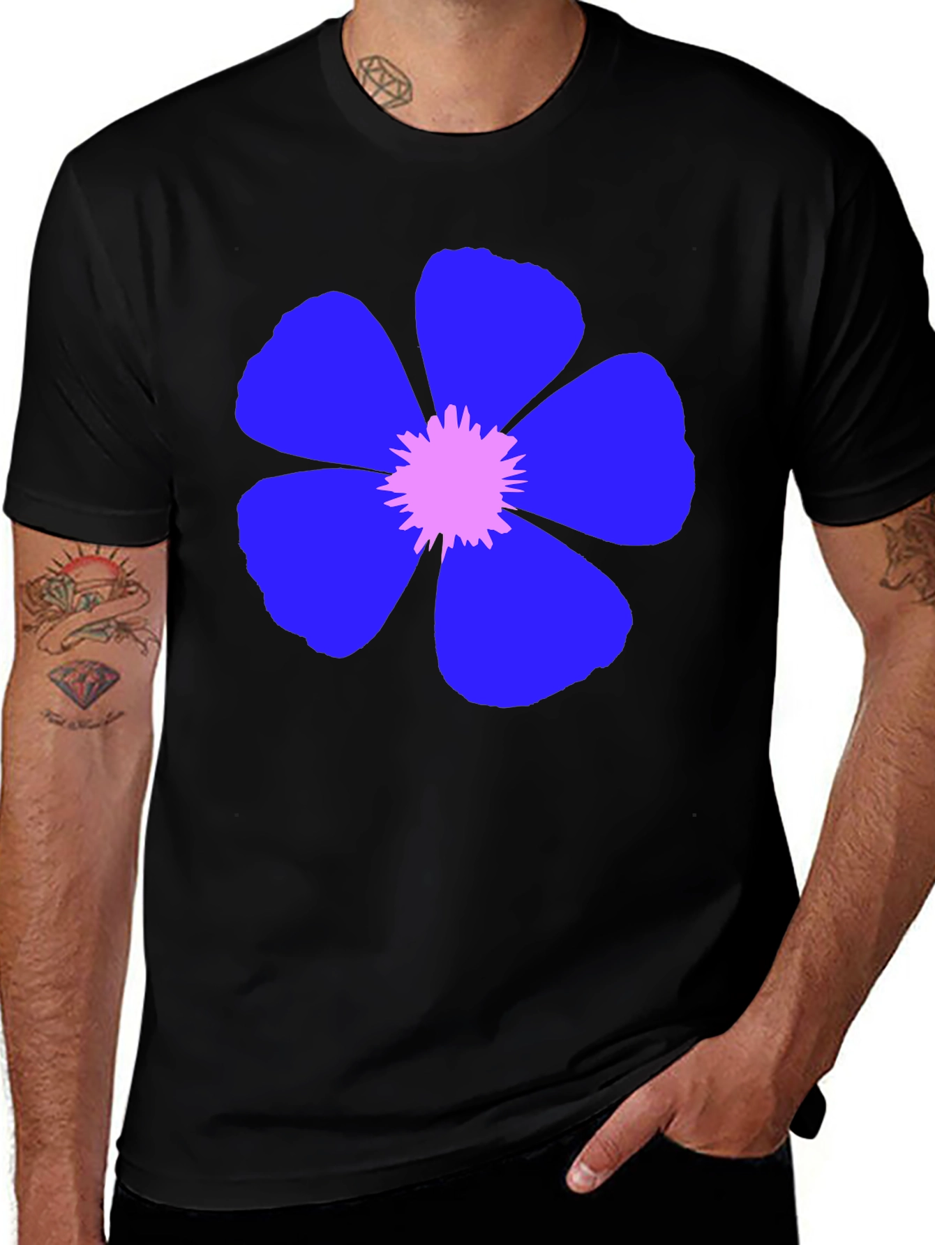 Floral Graphic T-Shirt - Casual Wear