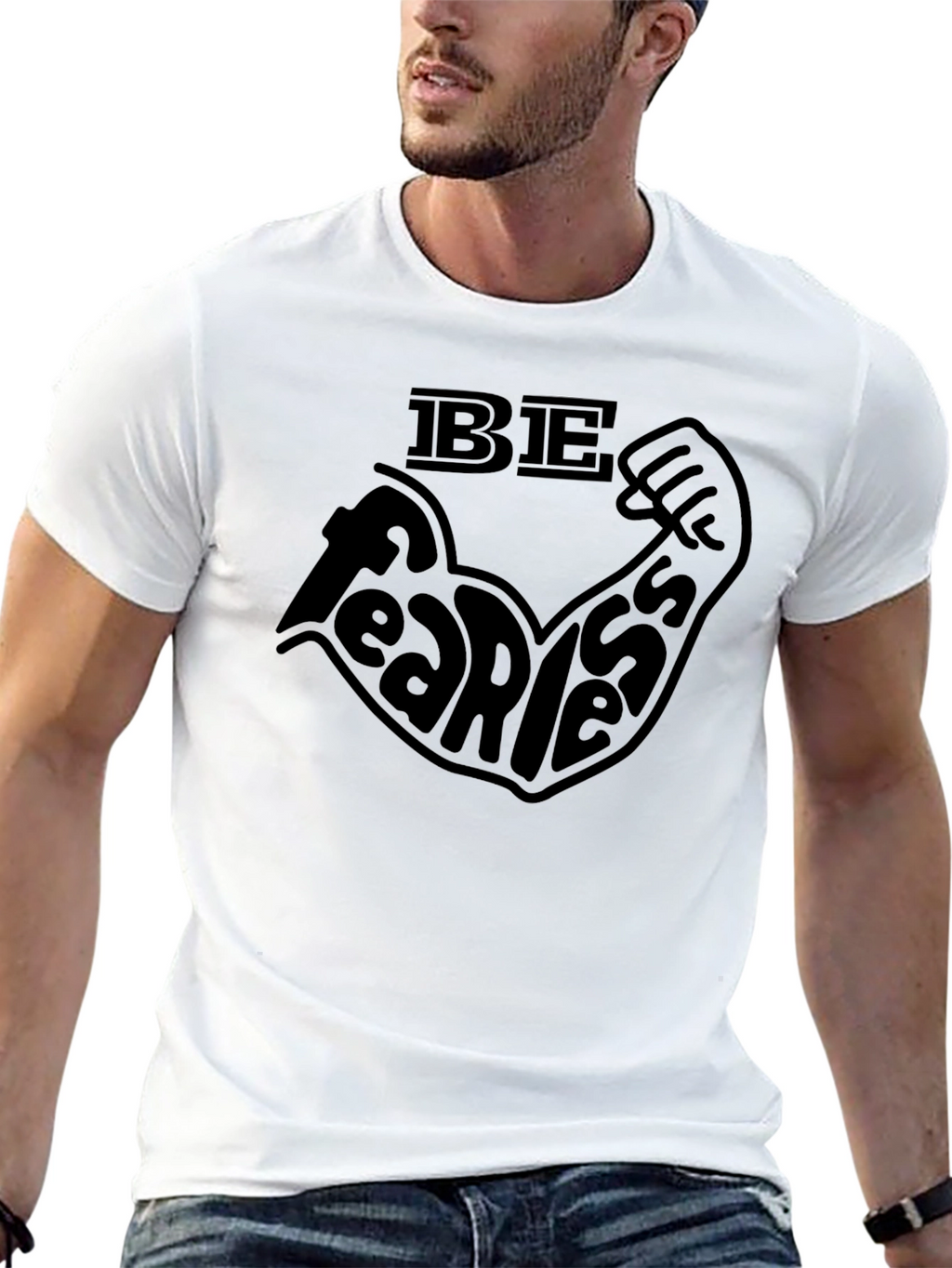 Be Fearless Black T-Shirt