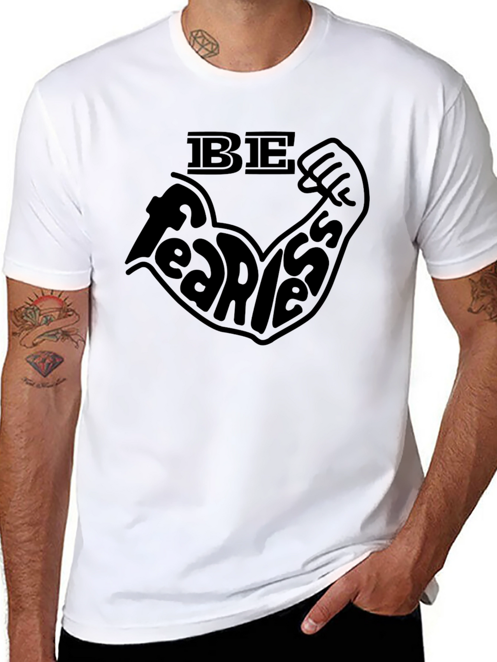 Be Fearless Black T-Shirt