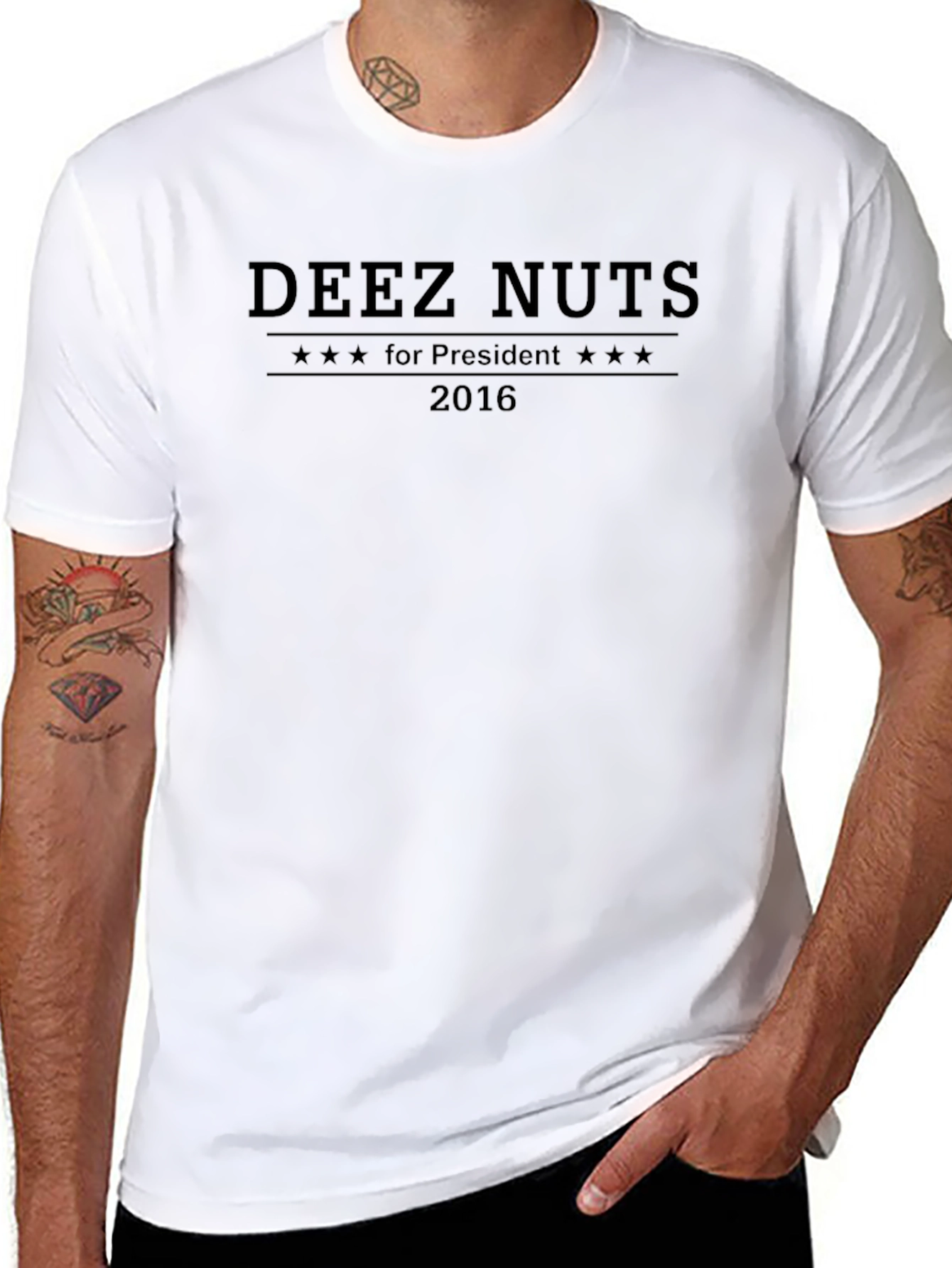 Deez Nuts for President 2016 Black T-Shirt