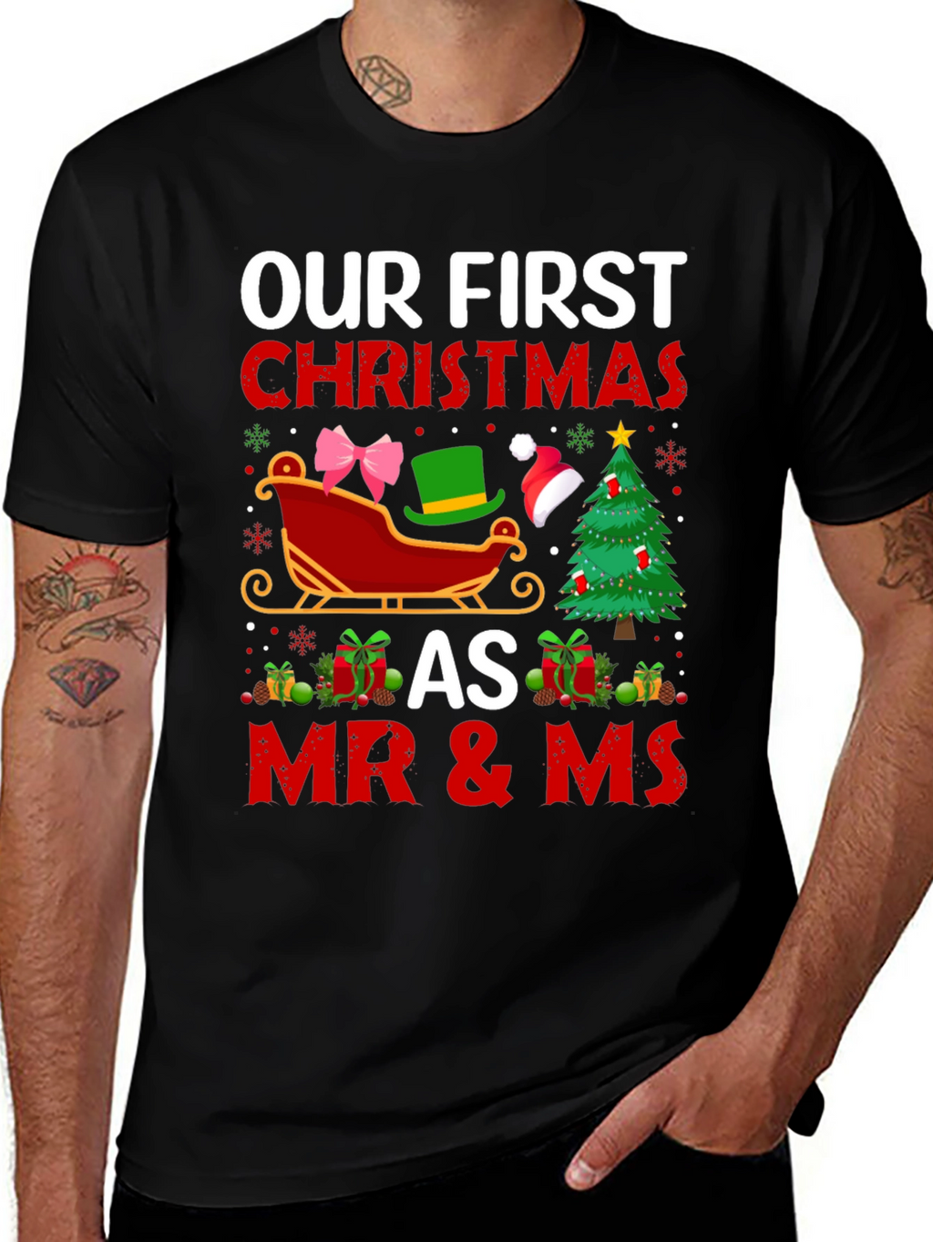 Our First Christmas as Mr & Ms T-Shirt