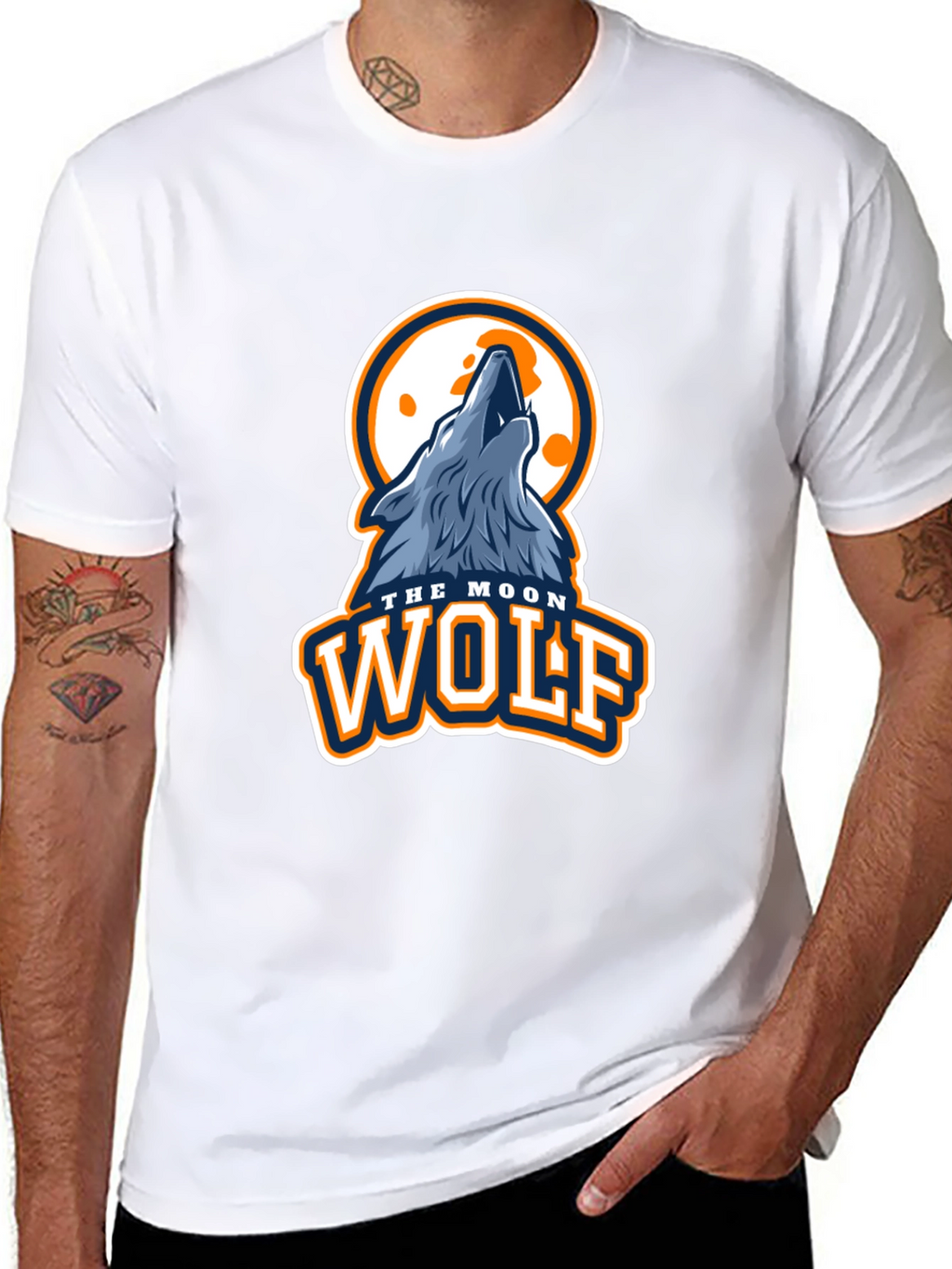 Moon Wolf Graphic T-Shirt