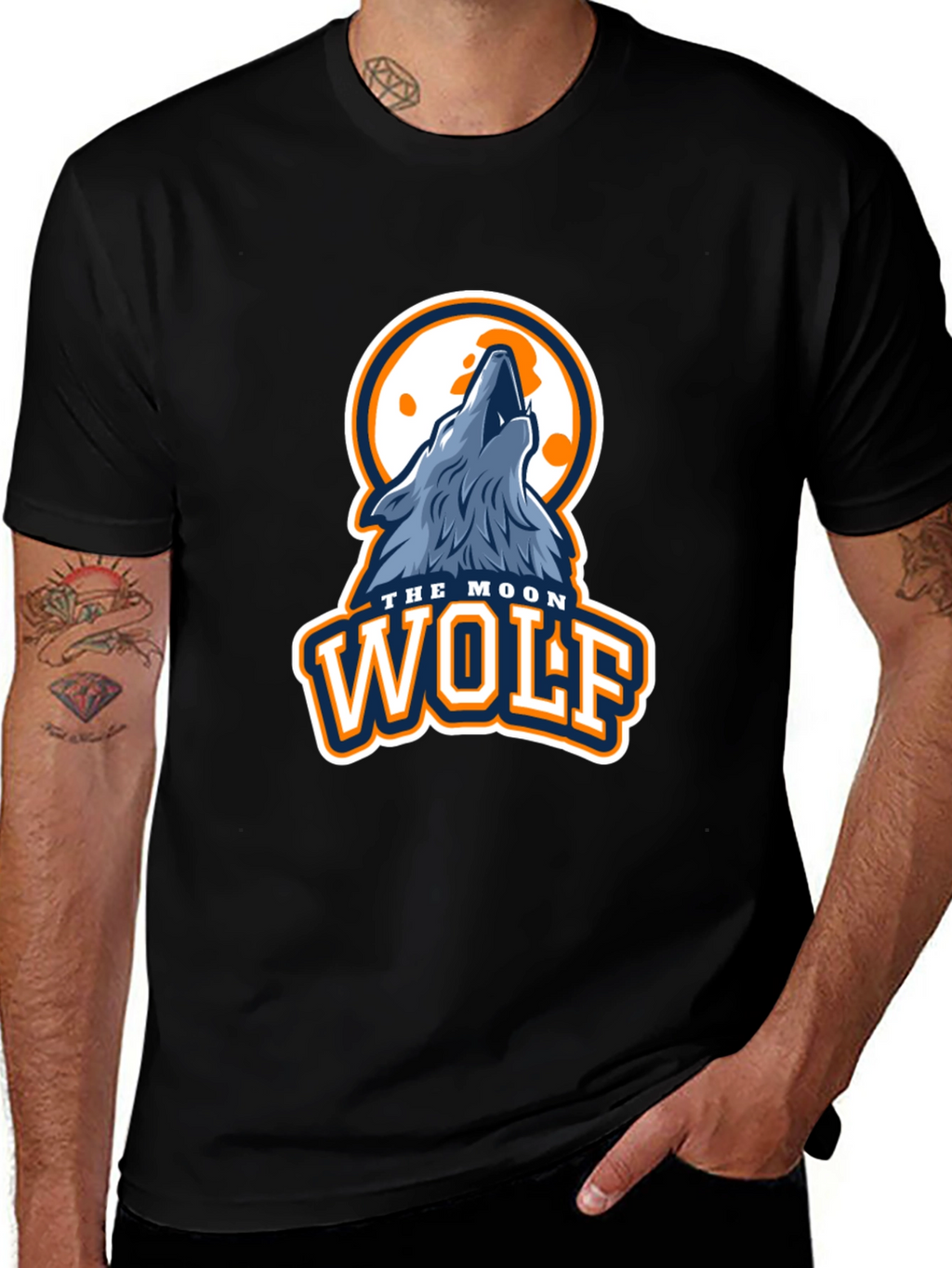 Moon Wolf Graphic T-Shirt