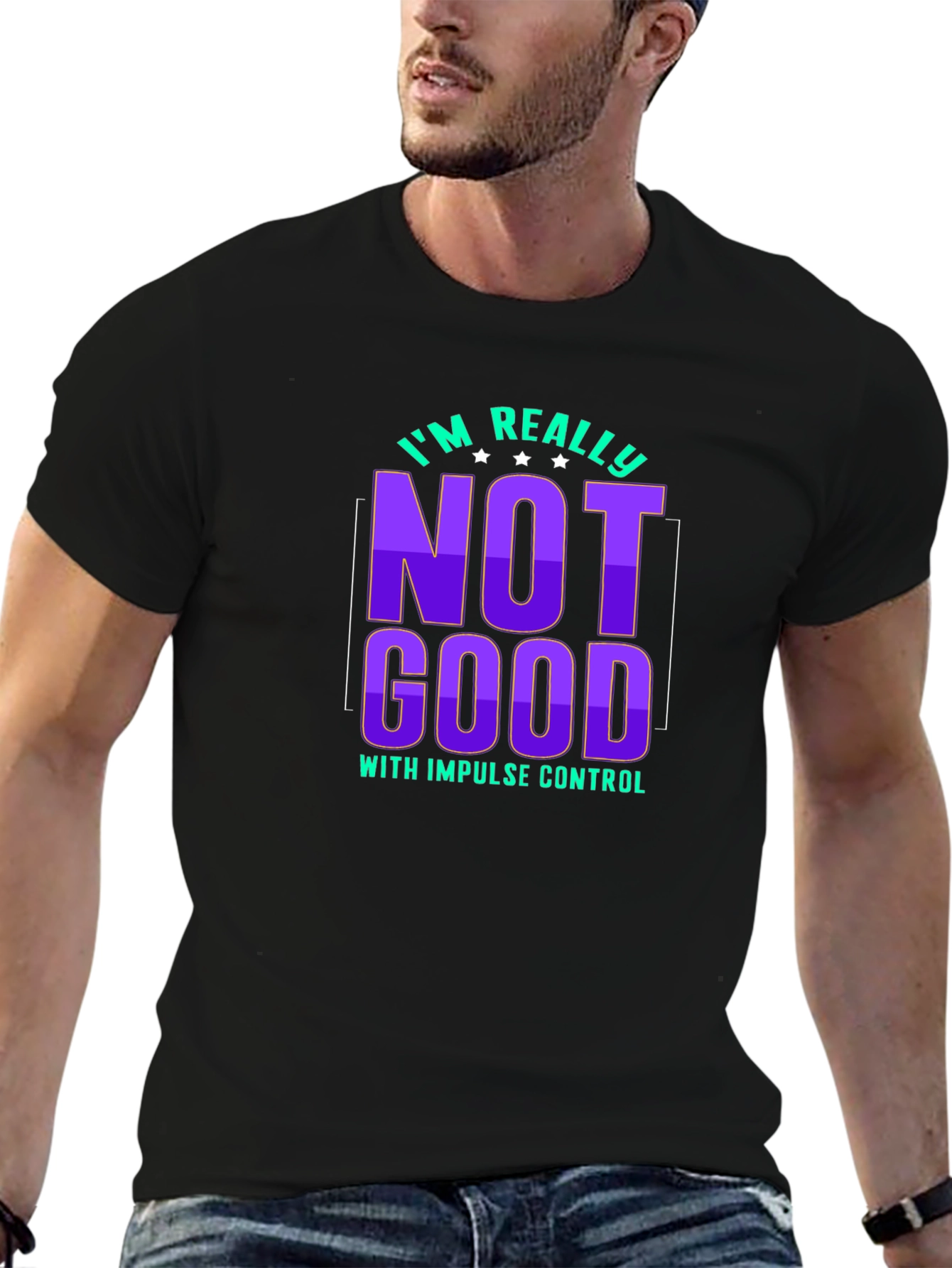 Impulse Control Graphic Tee - Sarcastic Humor T-Shirt