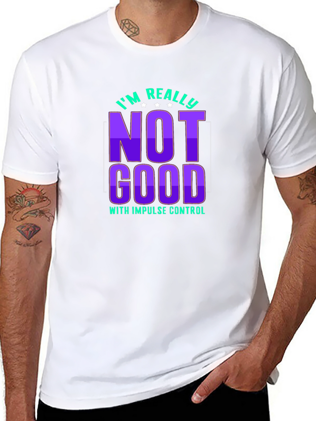 Impulse Control Graphic Tee - Sarcastic Humor T-Shirt