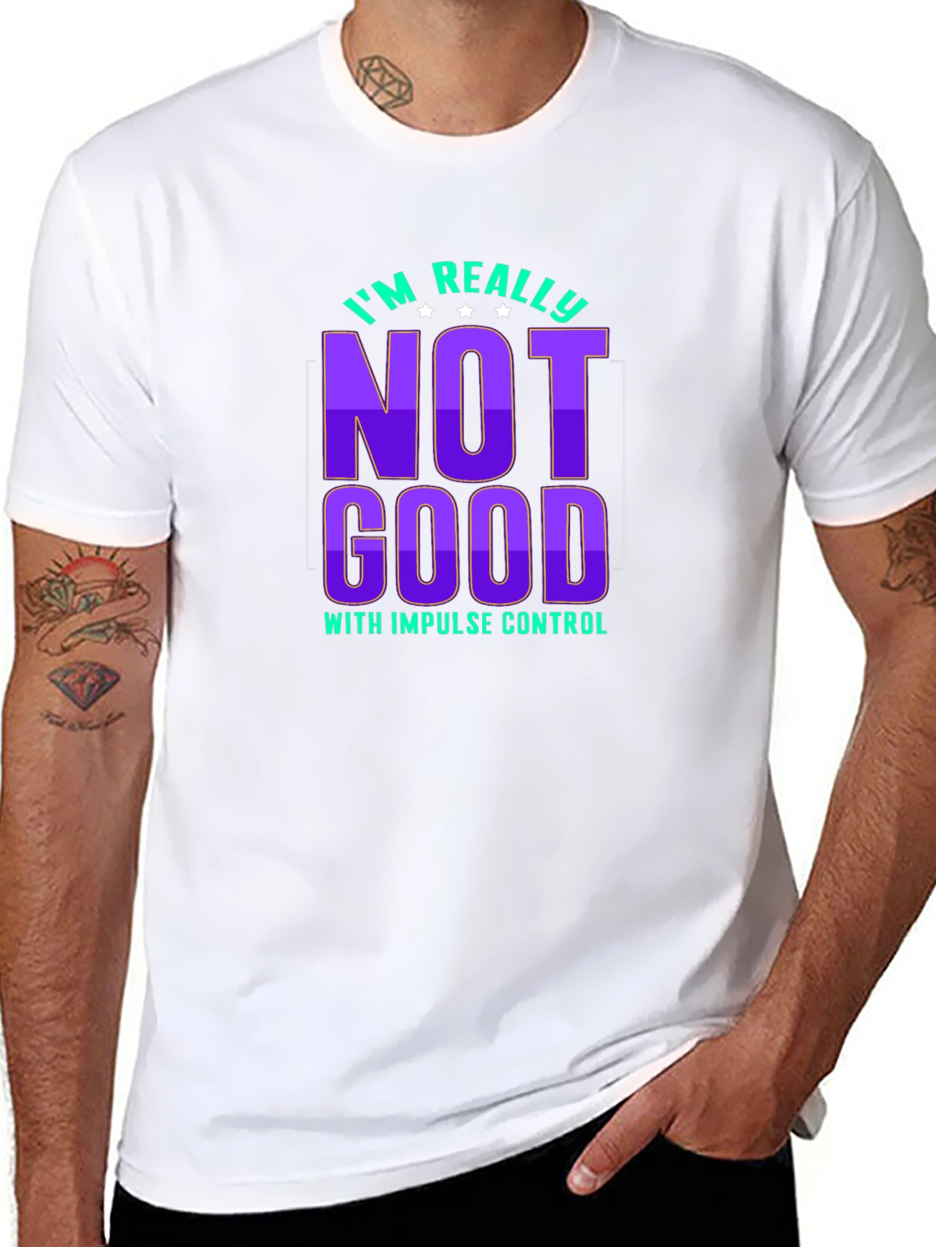 Impulse Control Graphic Tee - Sarcastic Humor T-Shirt