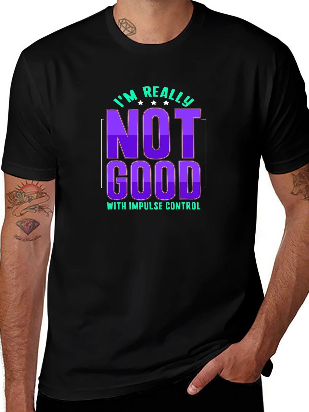 Impulse Control Graphic Tee - Sarcastic Humor T-Shirt