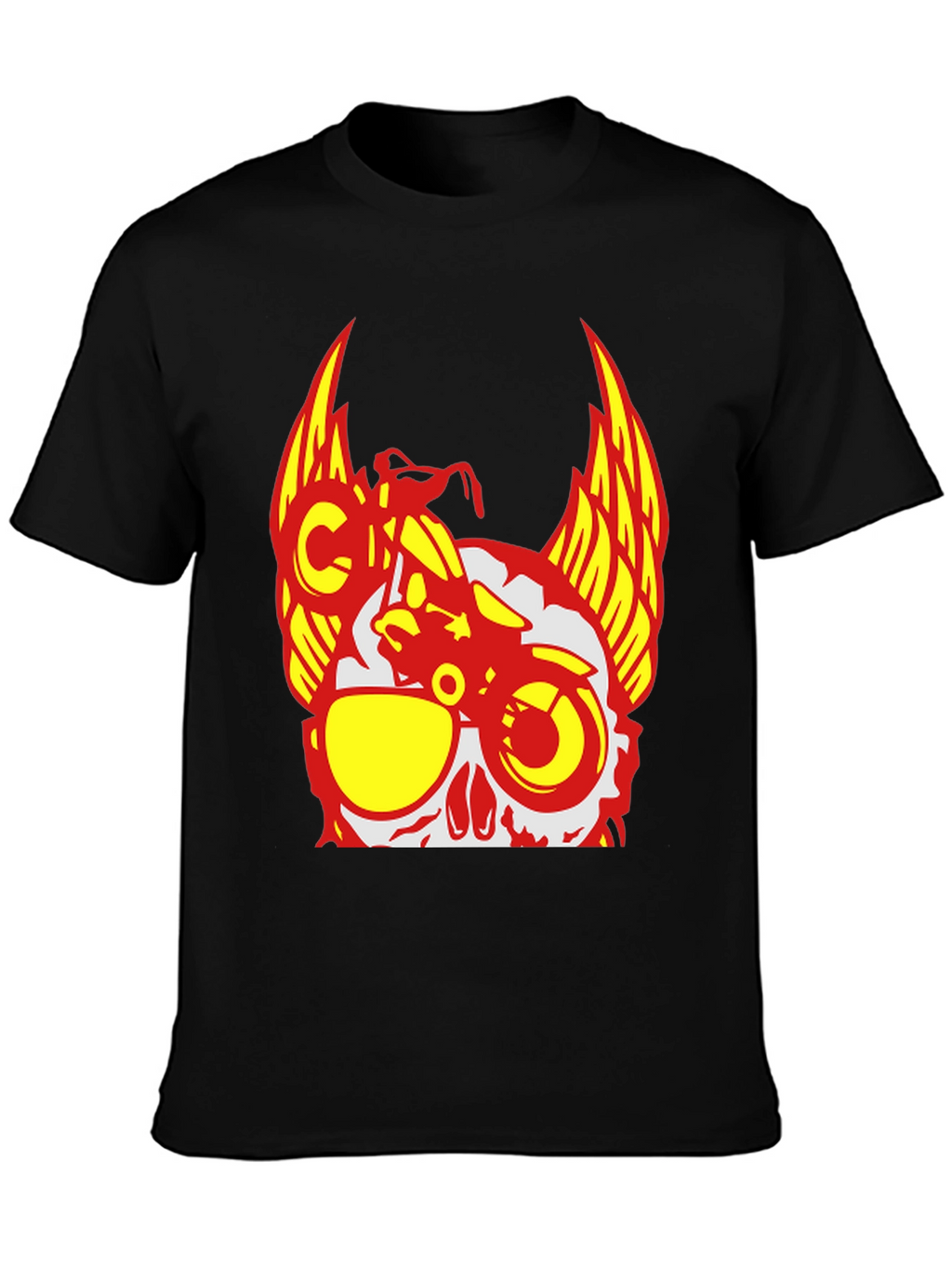 Skull Rider T-Shirt - Edgy Graphic Tee