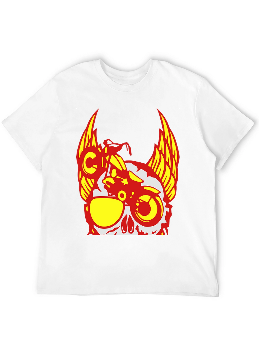 Skull Rider T-Shirt - Edgy Graphic Tee