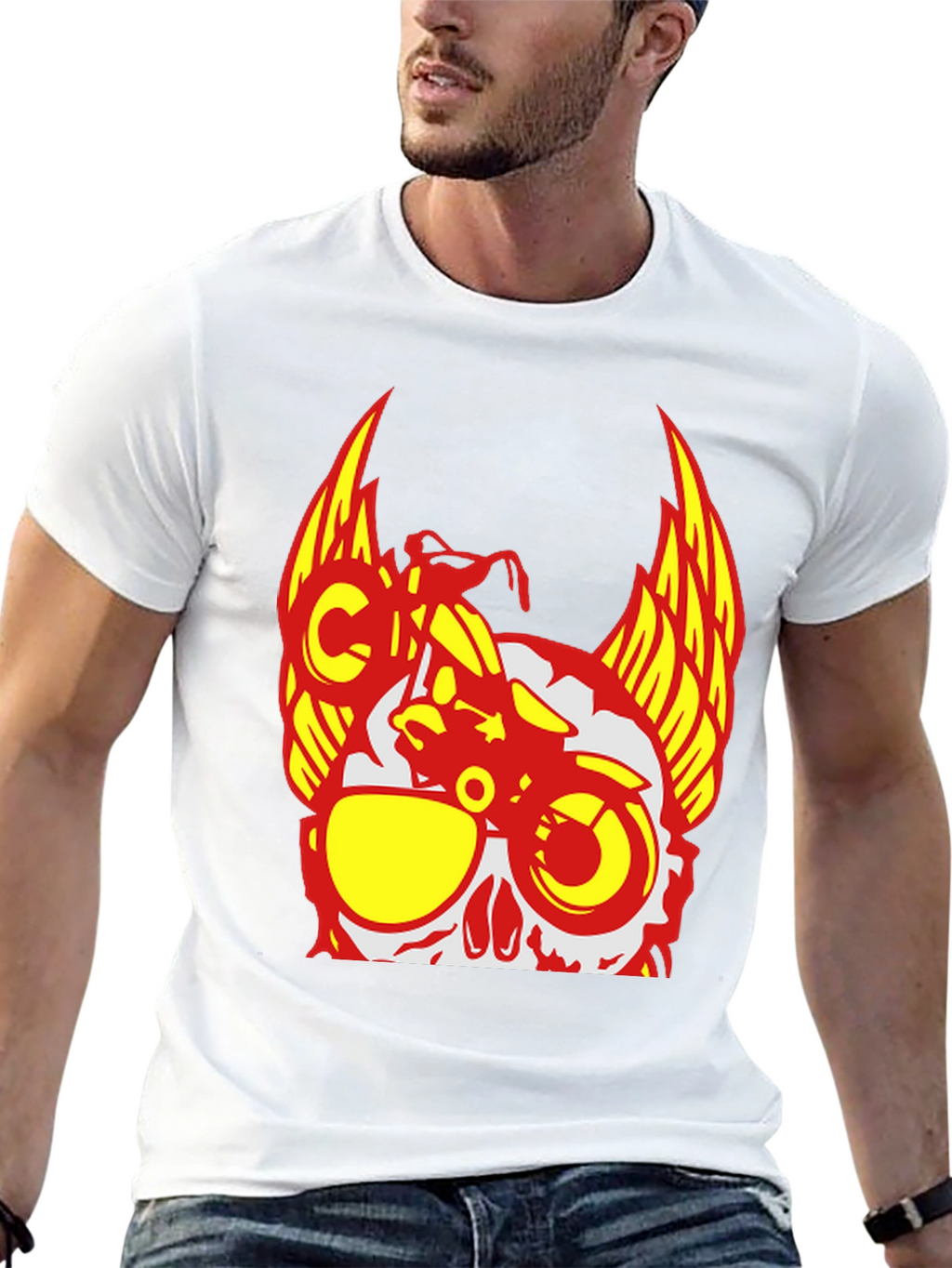 Skull Rider T-Shirt - Edgy Graphic Tee