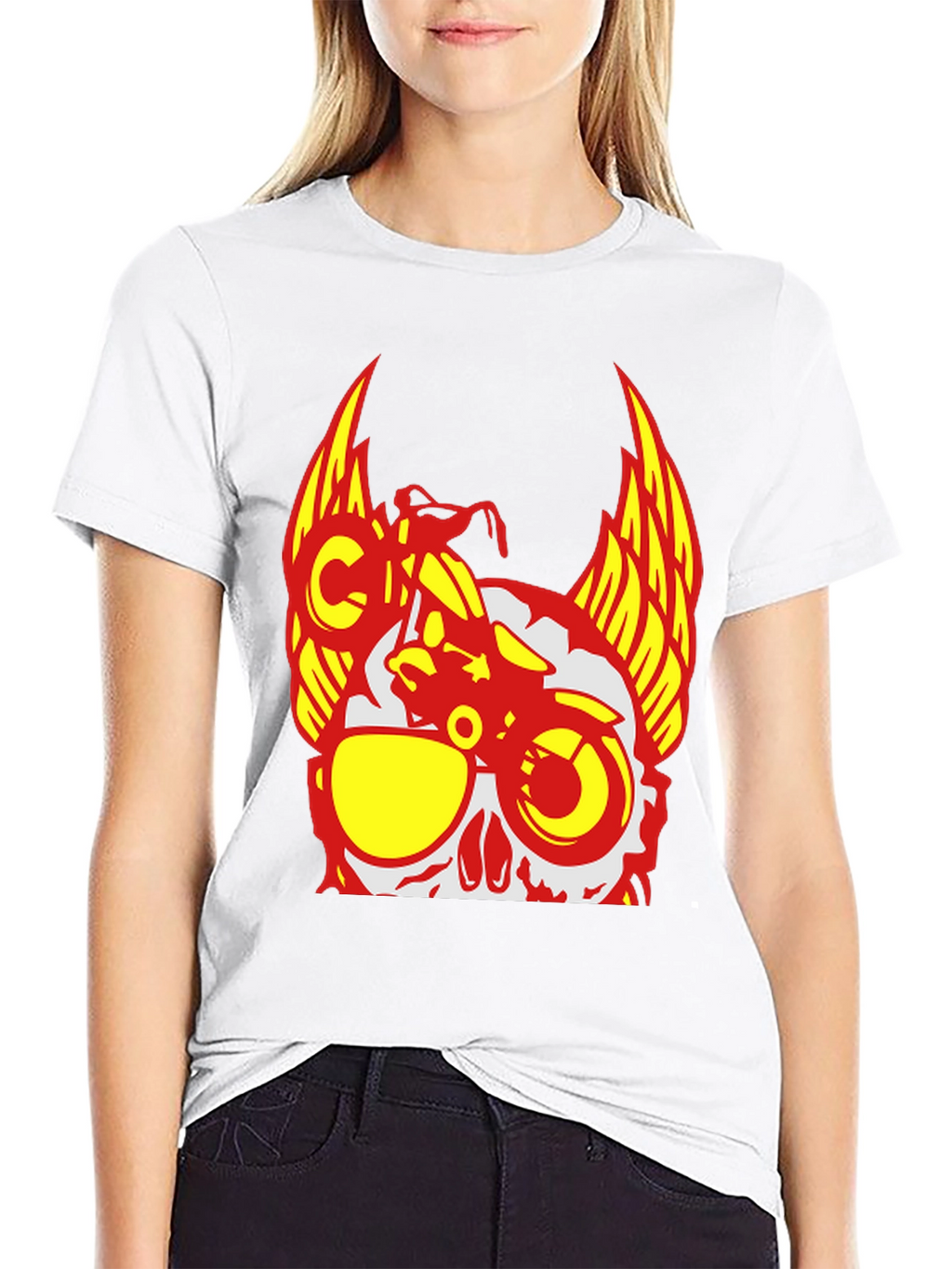 Skull Rider T-Shirt - Edgy Graphic Tee