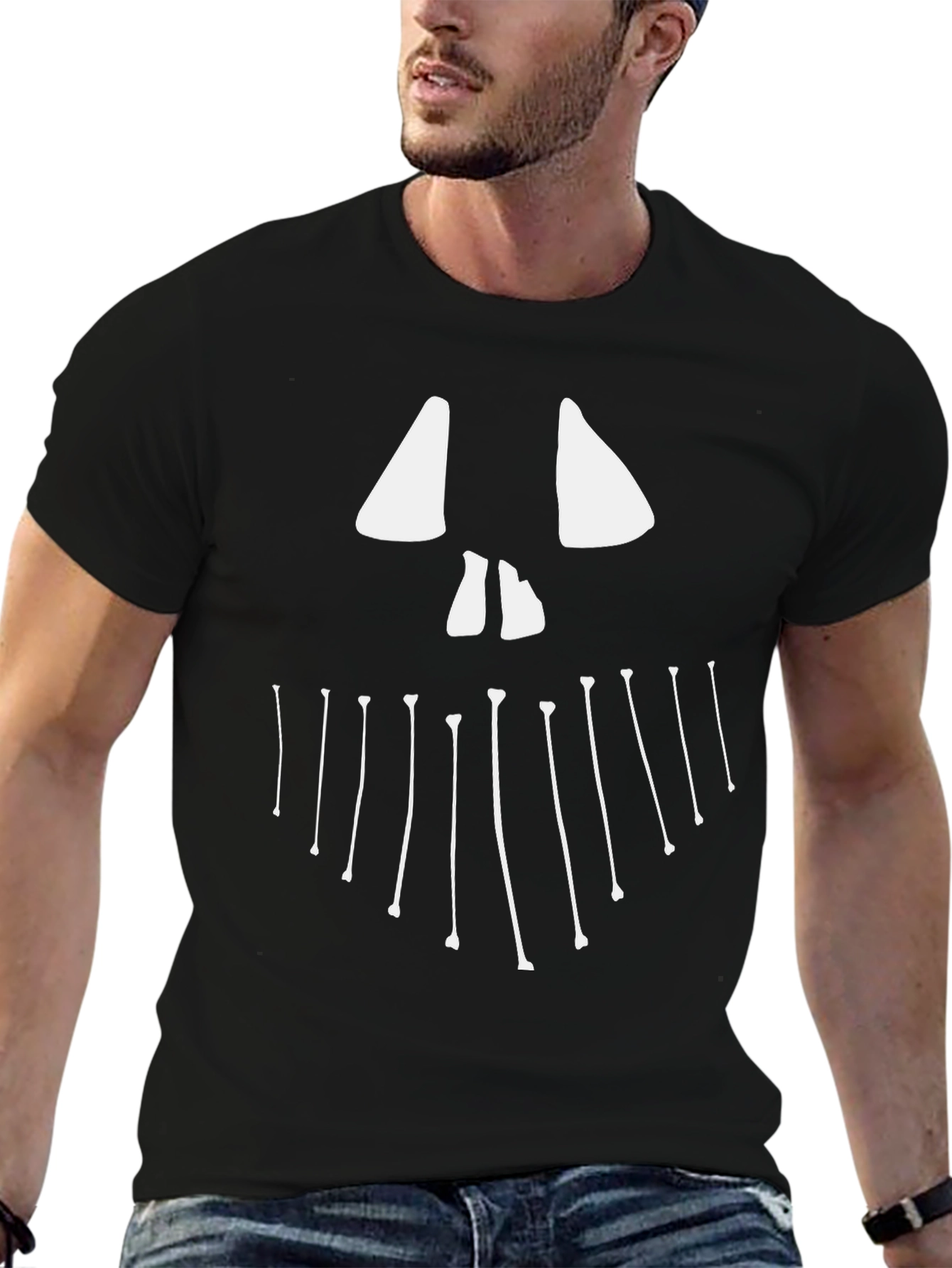 Spooky Jack Face T-Shirt - Halloween Edition