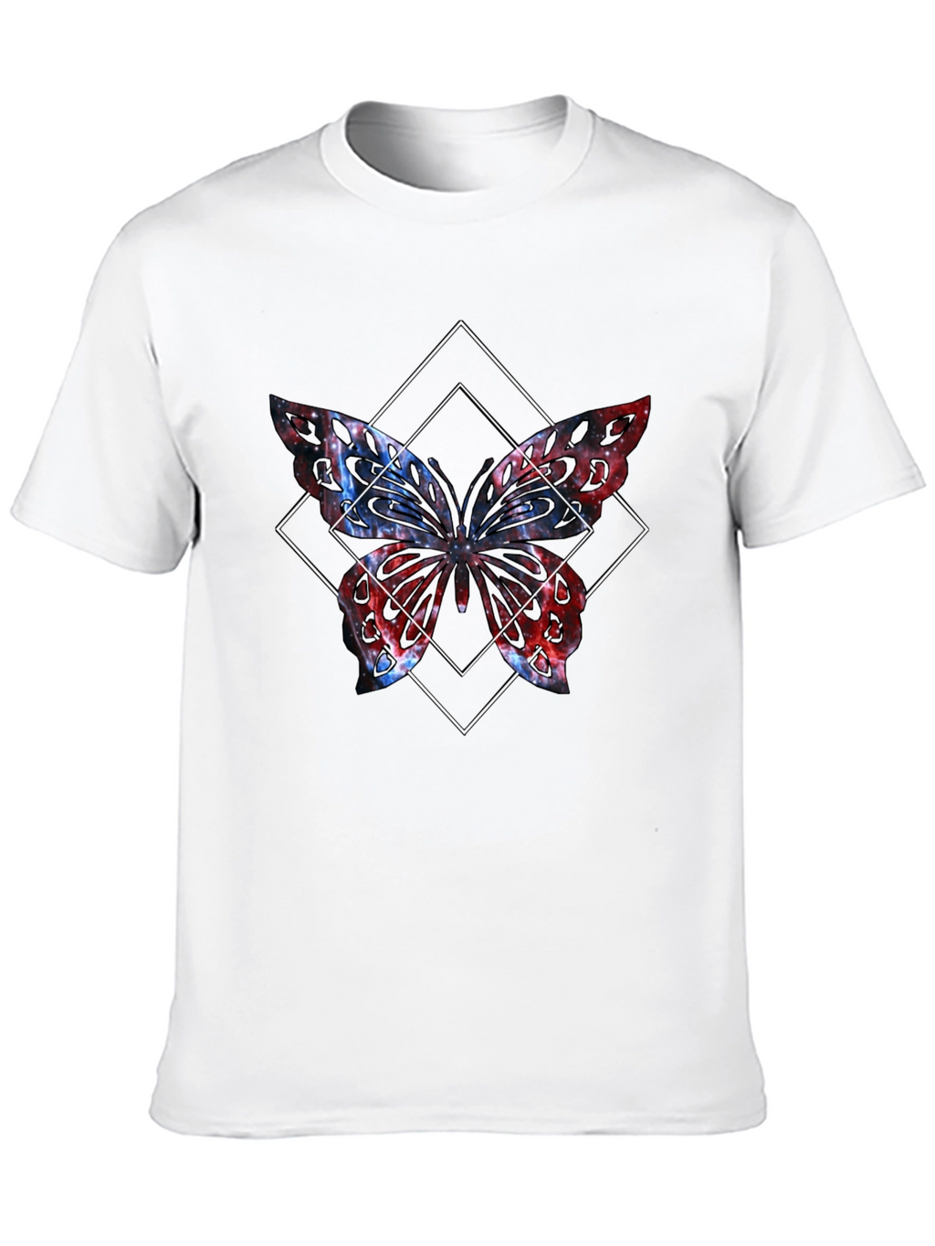 Butterfly Graphic Tee - Mens Black T-Shirt