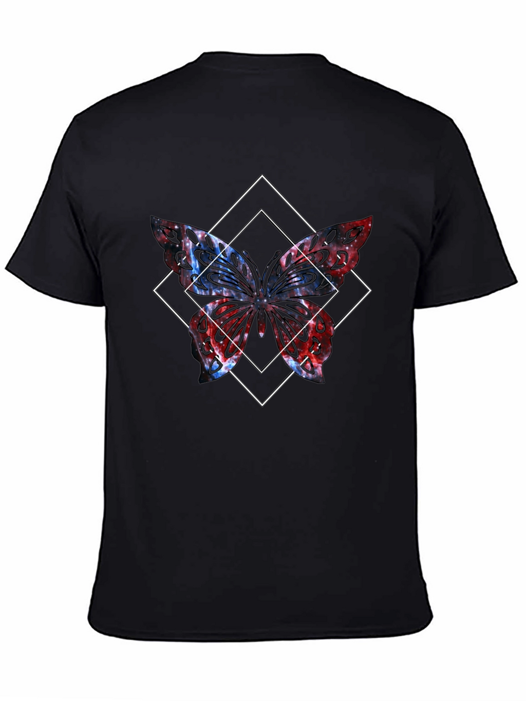 Butterfly Graphic Tee - Mens Black T-Shirt