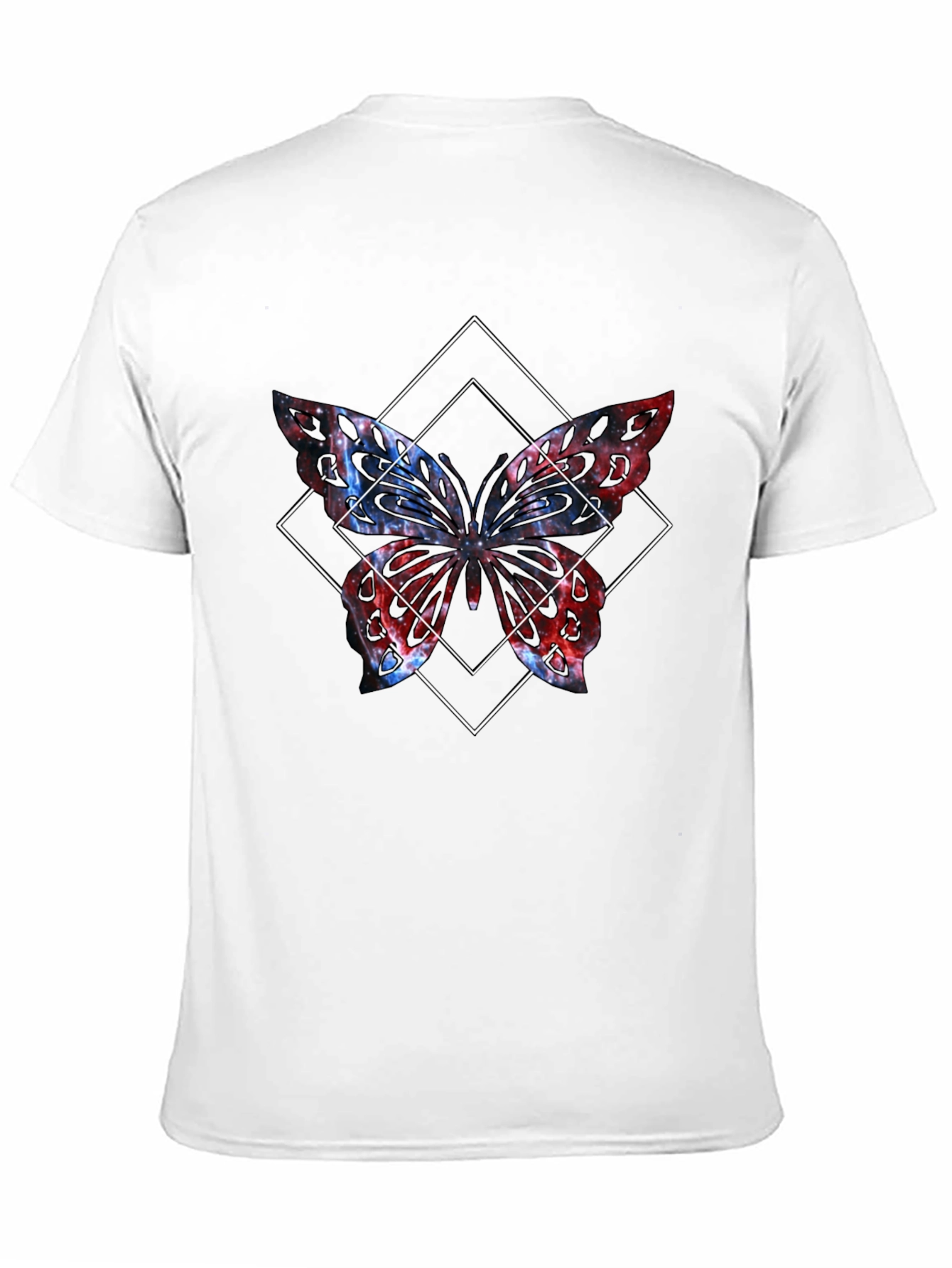 Butterfly Graphic Tee - Mens Black T-Shirt