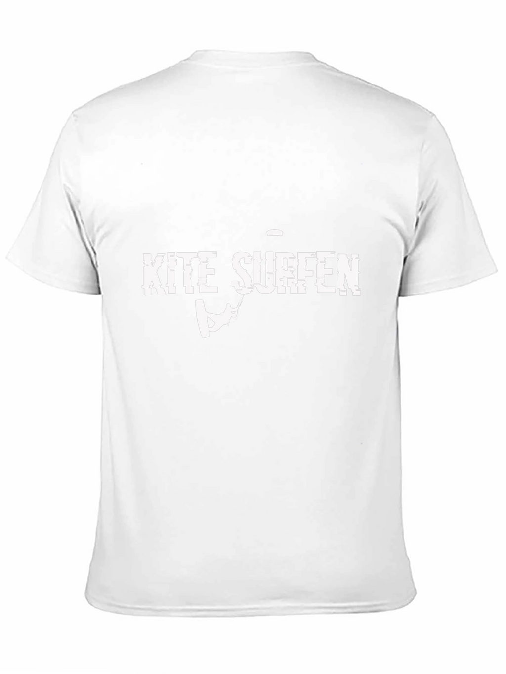 Kite Surfing Graphic Tee - Black Cotton