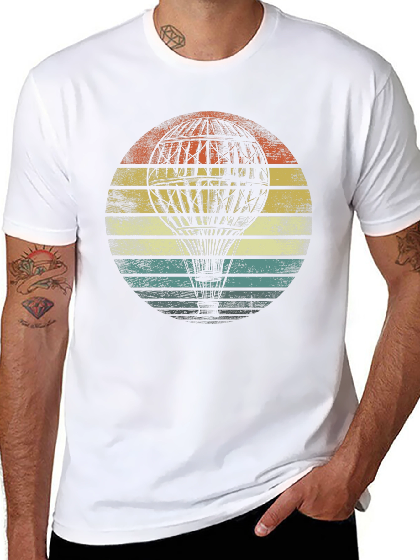 Vintage Hot Air Balloon Graphic Tee
