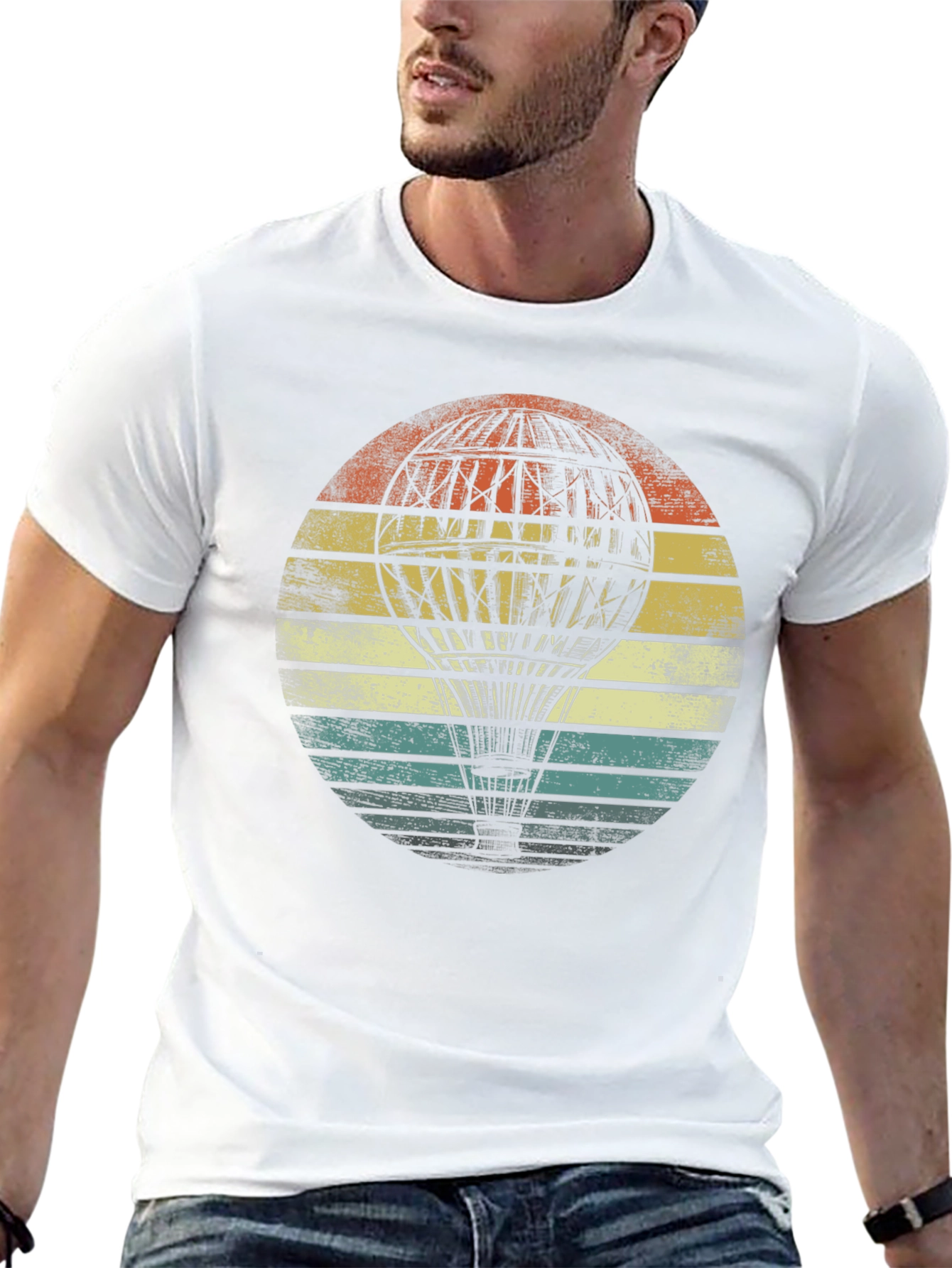 Vintage Hot Air Balloon Graphic Tee